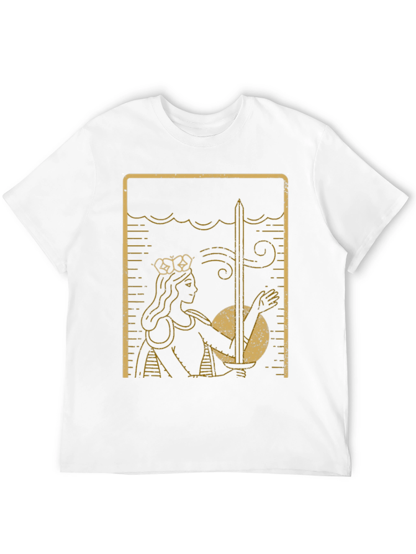 Queen of Swords Tarot Card T-Shirt