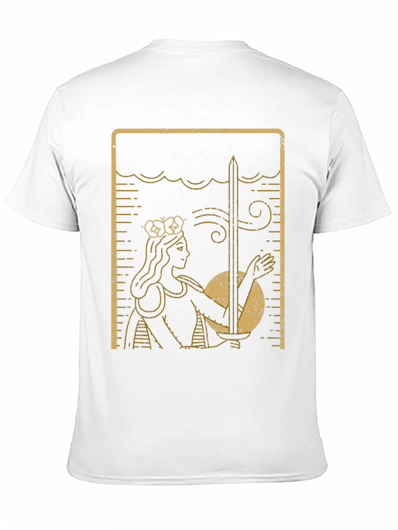 Queen of Swords Tarot Card T-Shirt