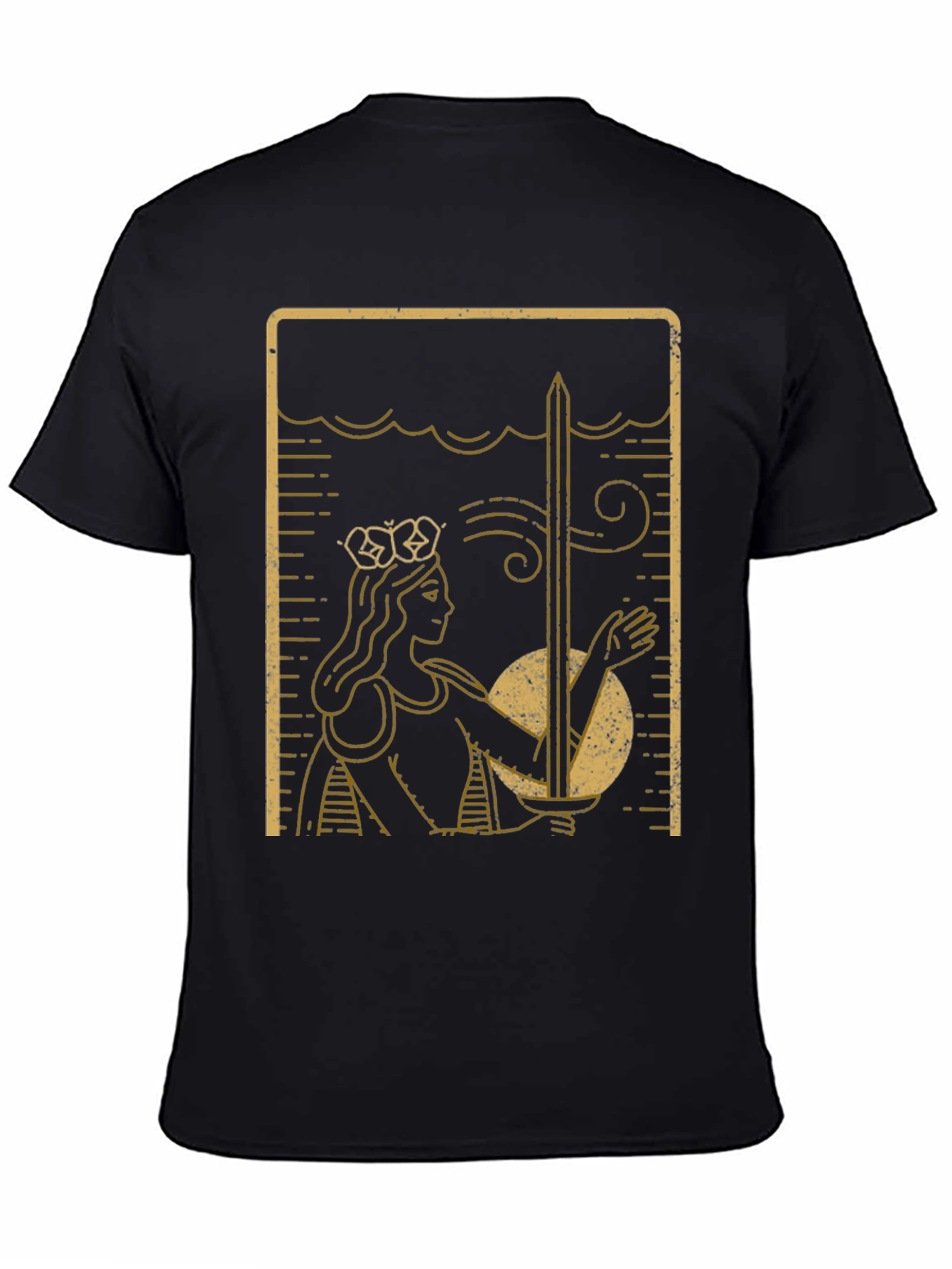 Queen of Swords Tarot Card T-Shirt
