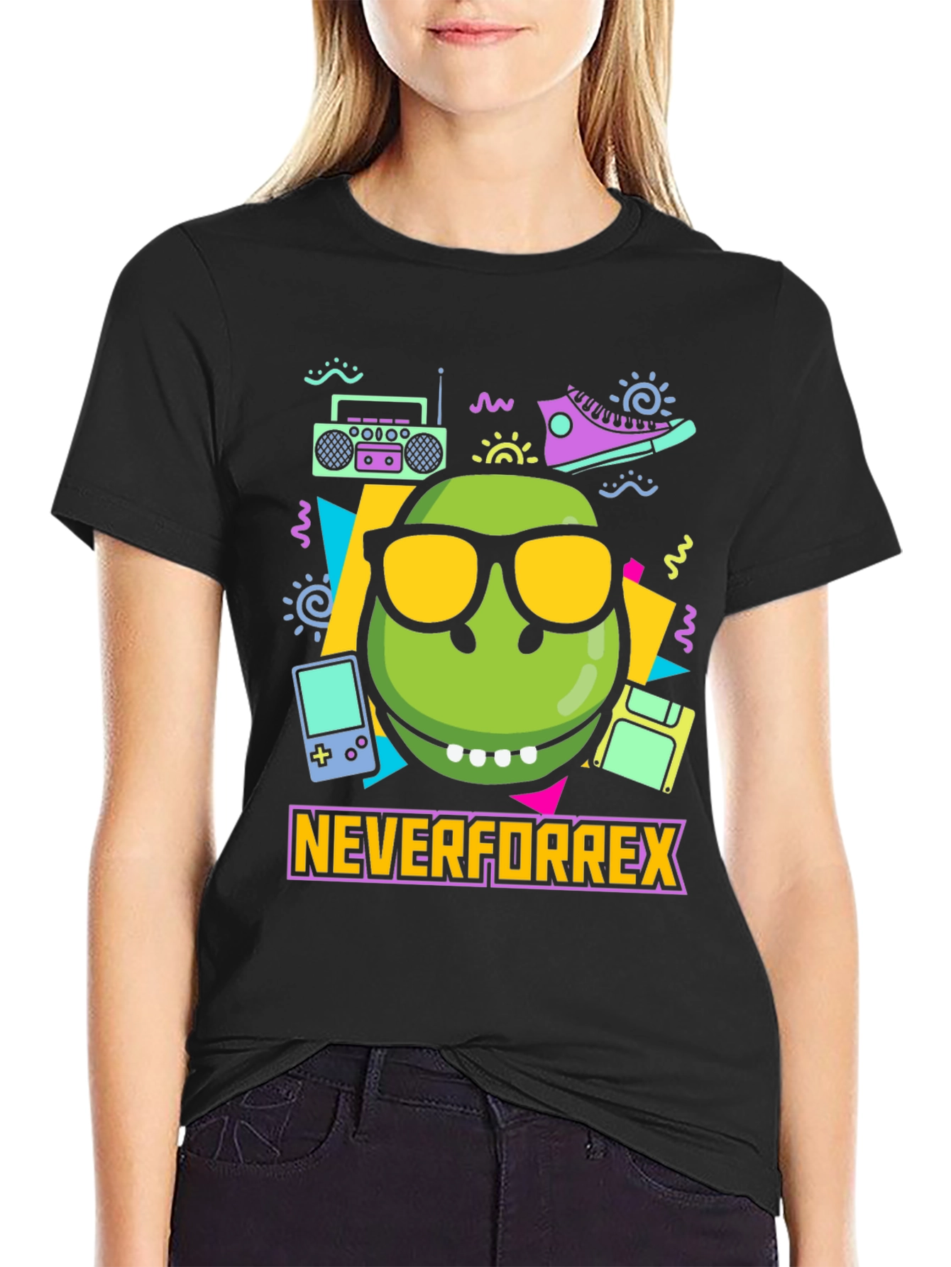 Never For Rex T-Shirt - Retro 90s Vibe