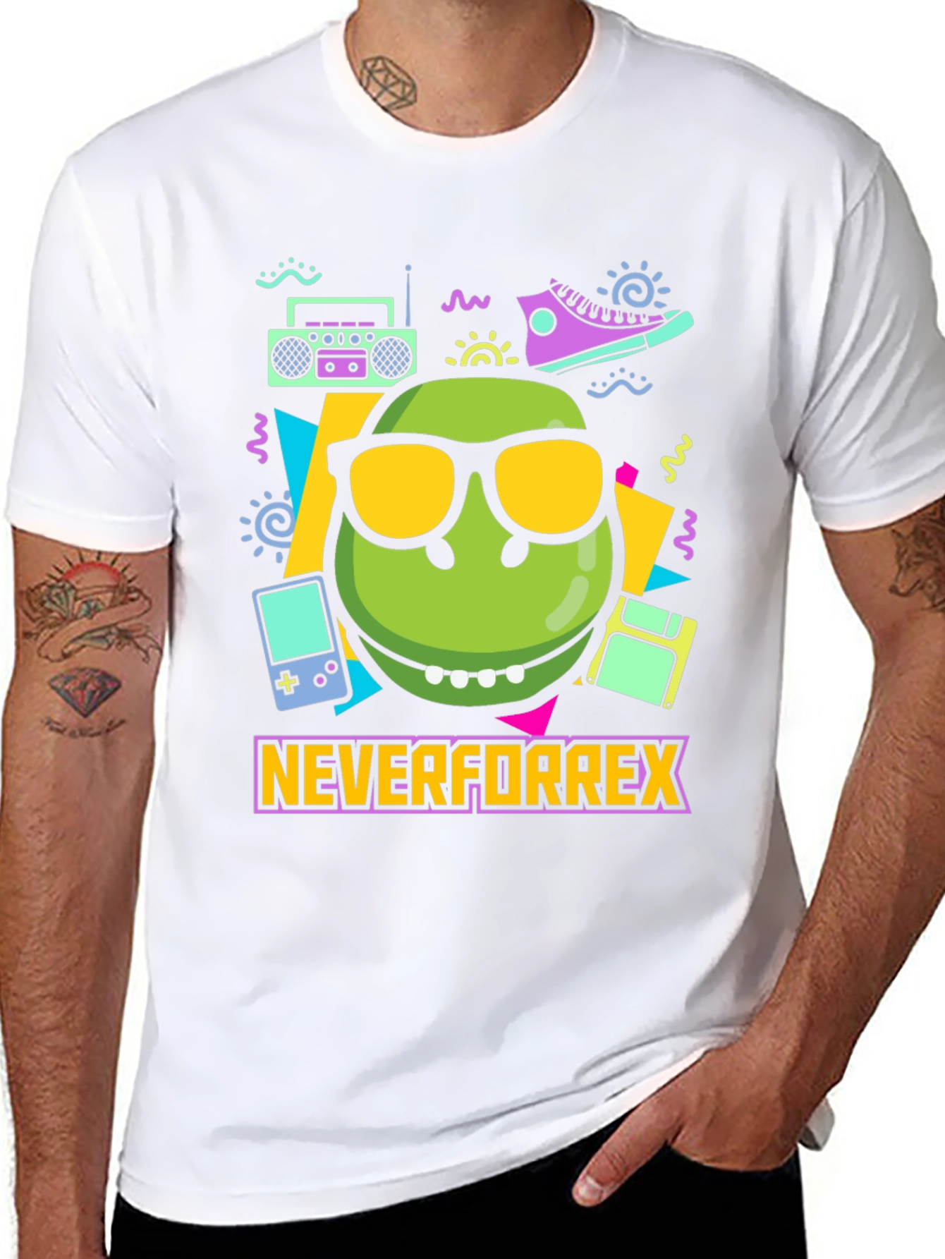 Never For Rex T-Shirt - Retro 90s Vibe