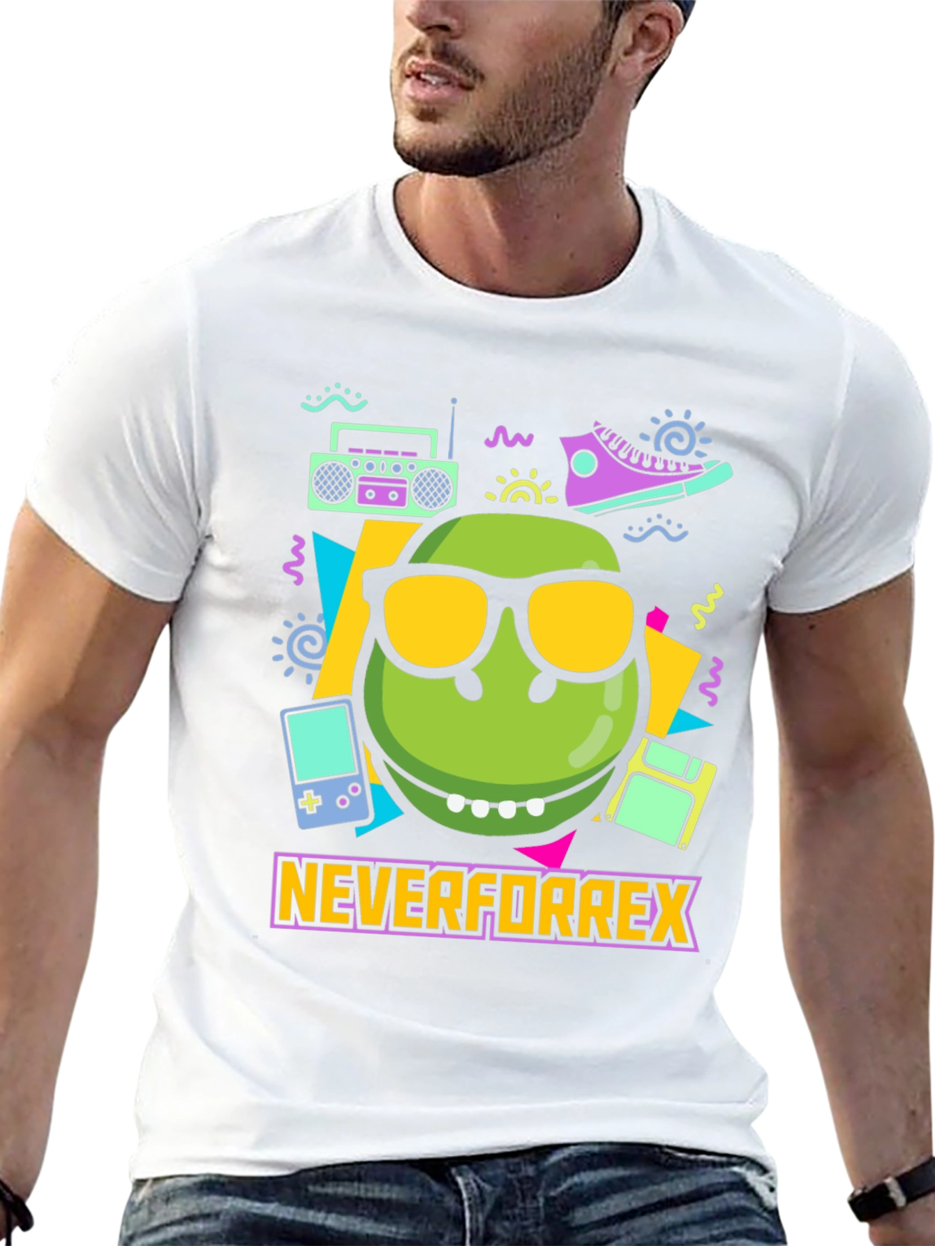 Never For Rex T-Shirt - Retro 90s Vibe