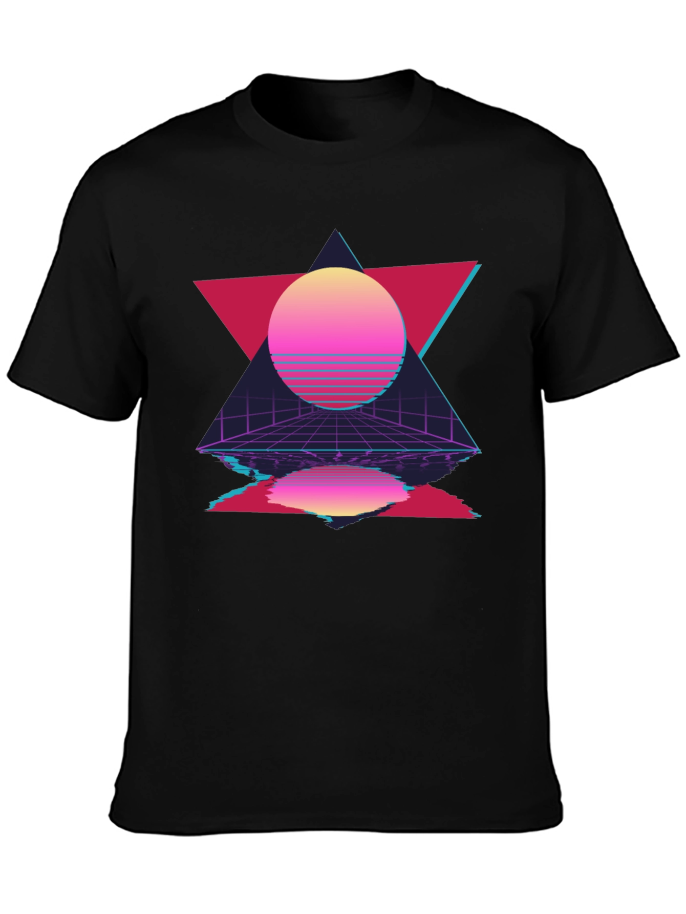 Retro Wave Black T-Shirt