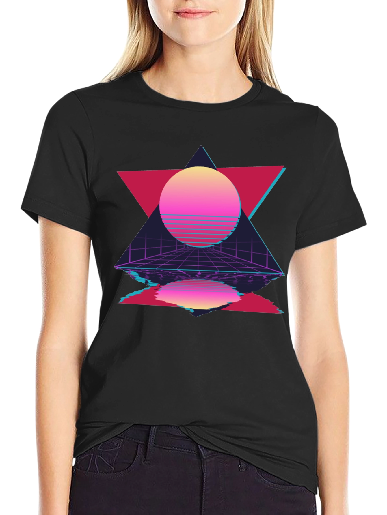 Retro Wave Black T-Shirt