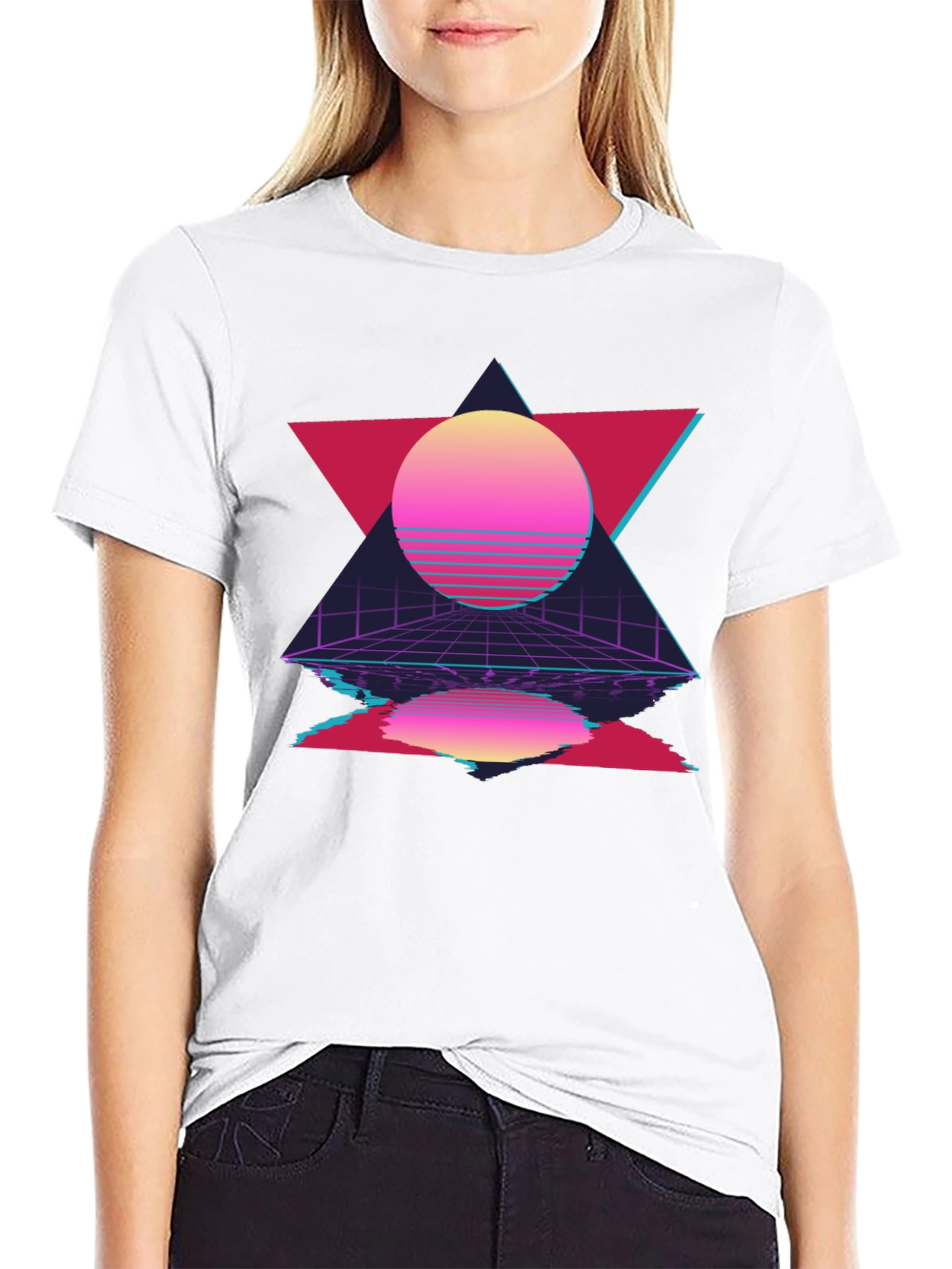 Retro Wave Black T-Shirt