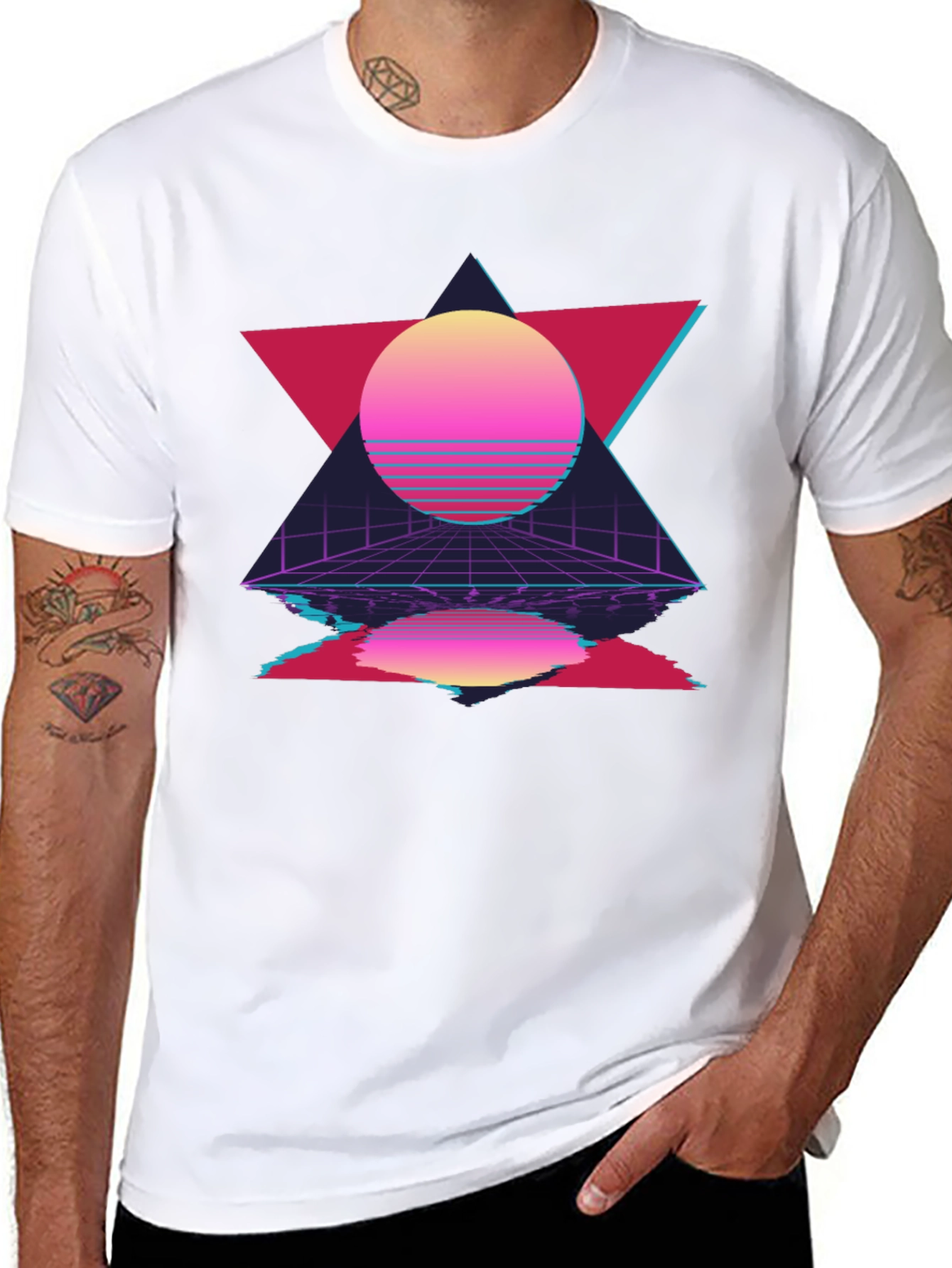 Retro Wave Black T-Shirt