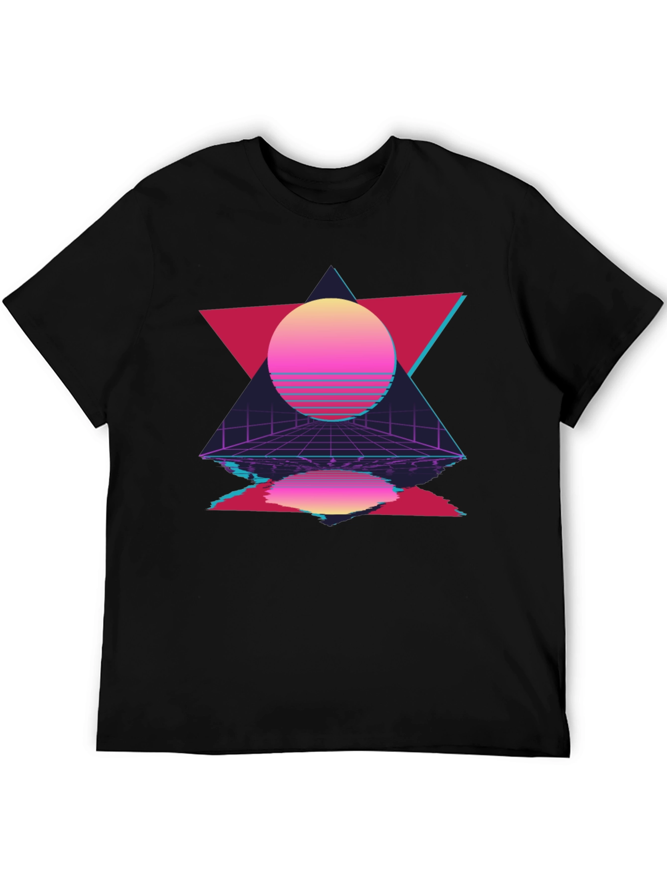 Retro Wave Black T-Shirt