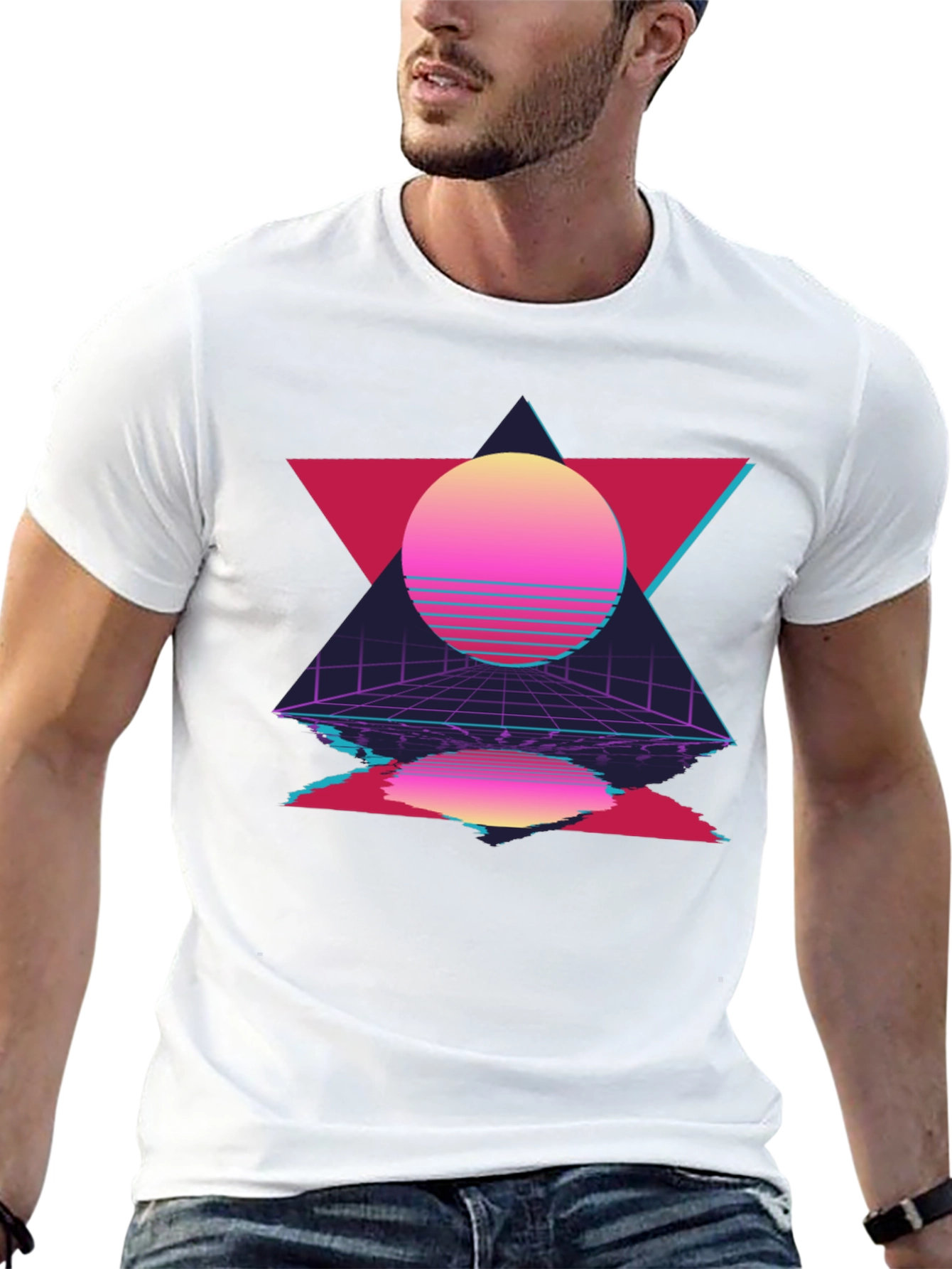 Retro Wave Black T-Shirt