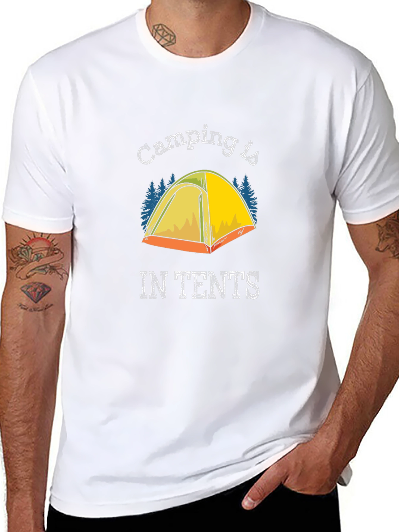 Camping is IN TENTS Graphic T-Shirt