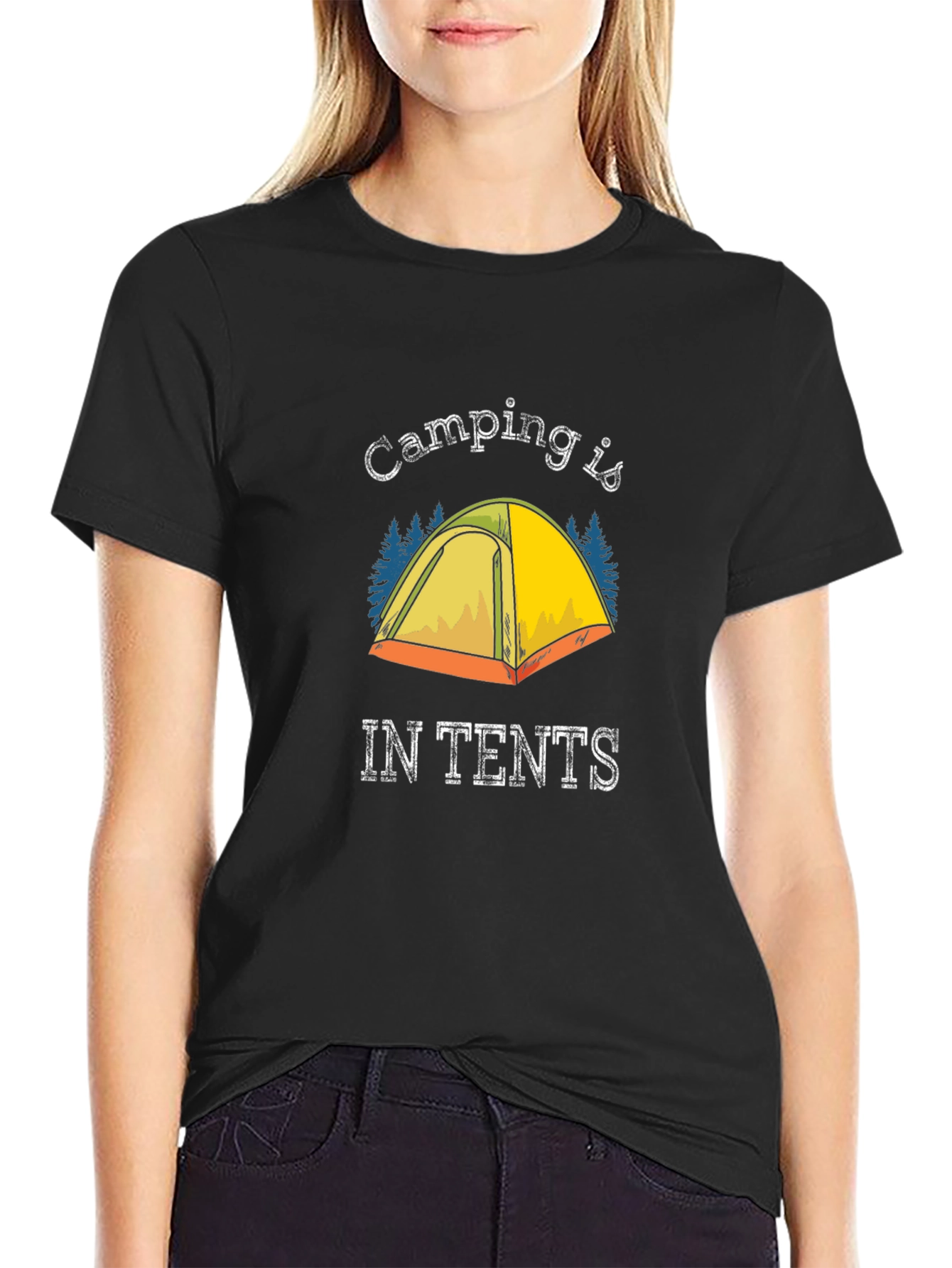 Camping is IN TENTS Graphic T-Shirt