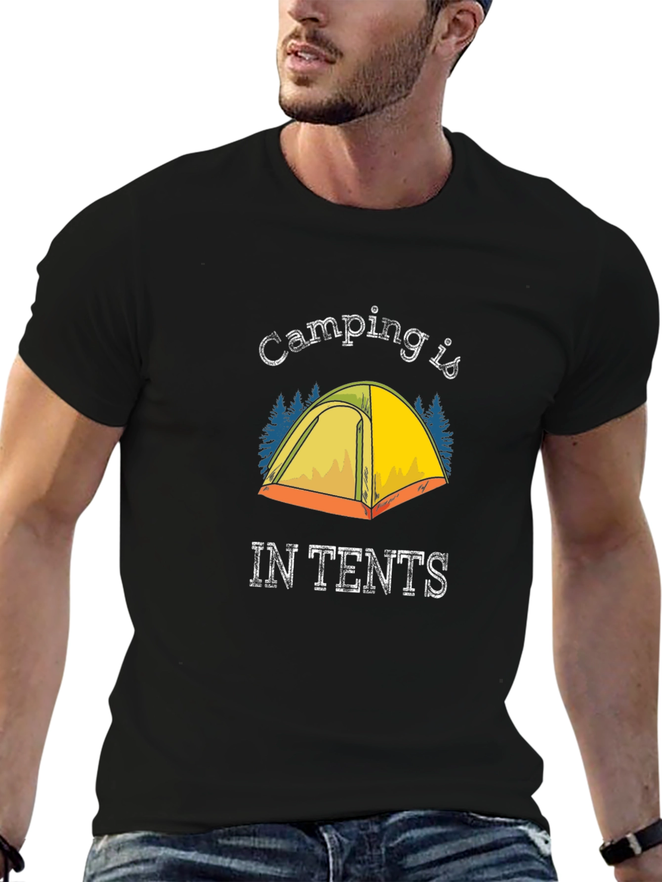 Camping is IN TENTS Graphic T-Shirt