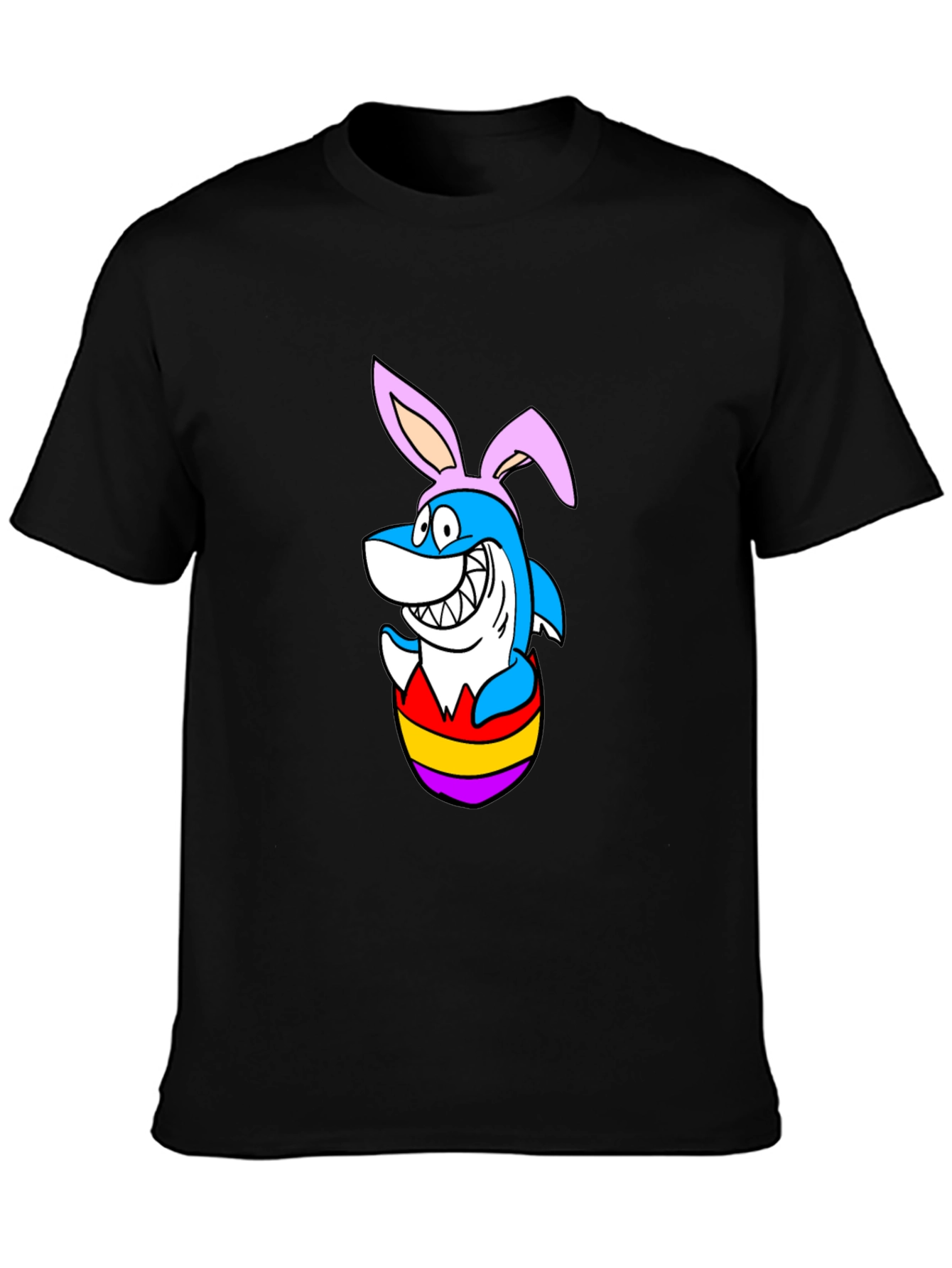 Easter Shark T-Shirt - Bunny Ears Cartoon