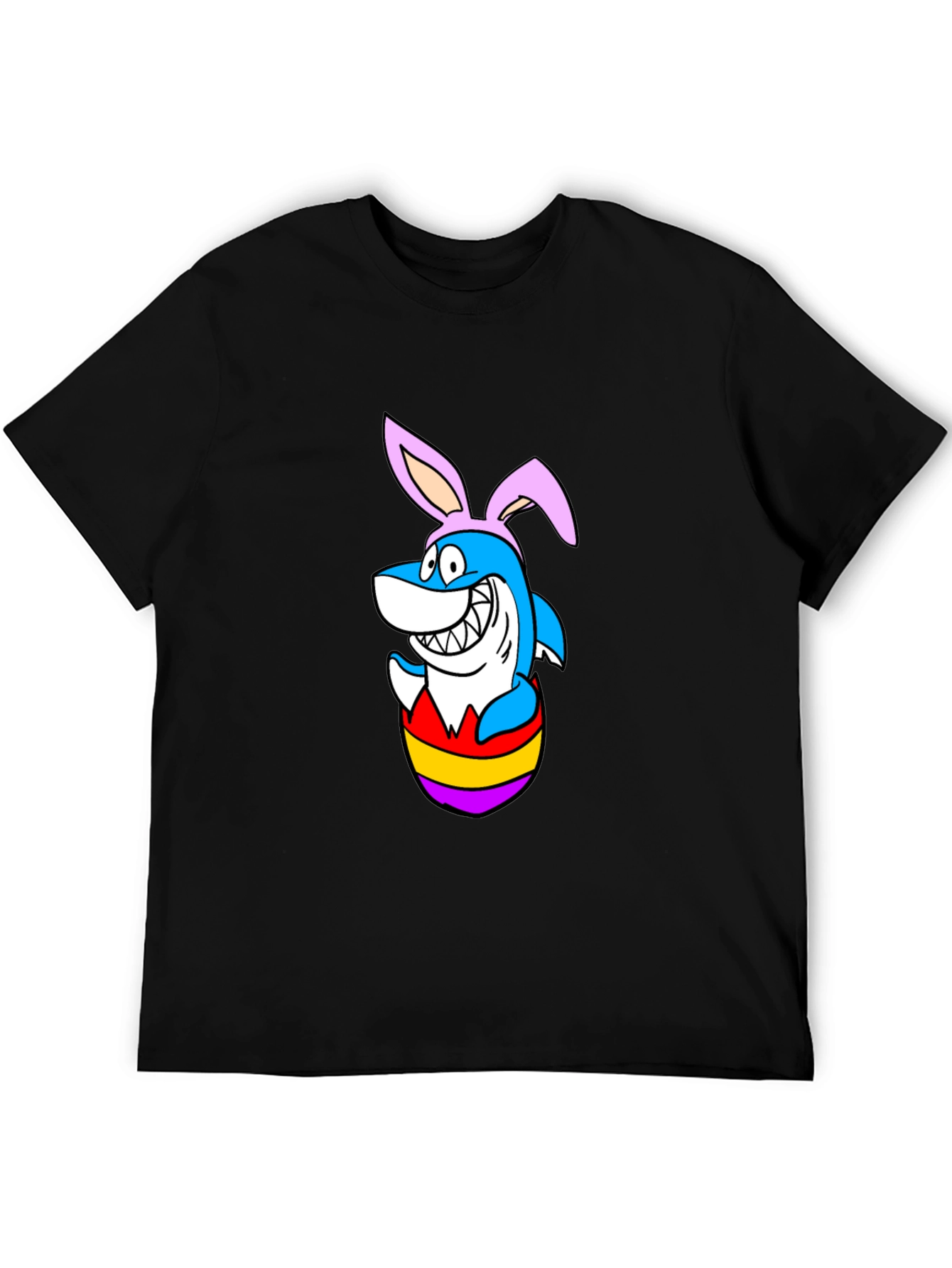 Easter Shark T-Shirt - Bunny Ears Cartoon