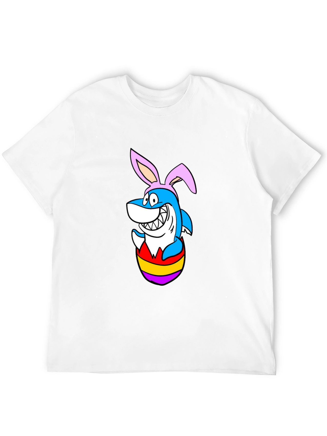 Easter Shark T-Shirt - Bunny Ears Cartoon