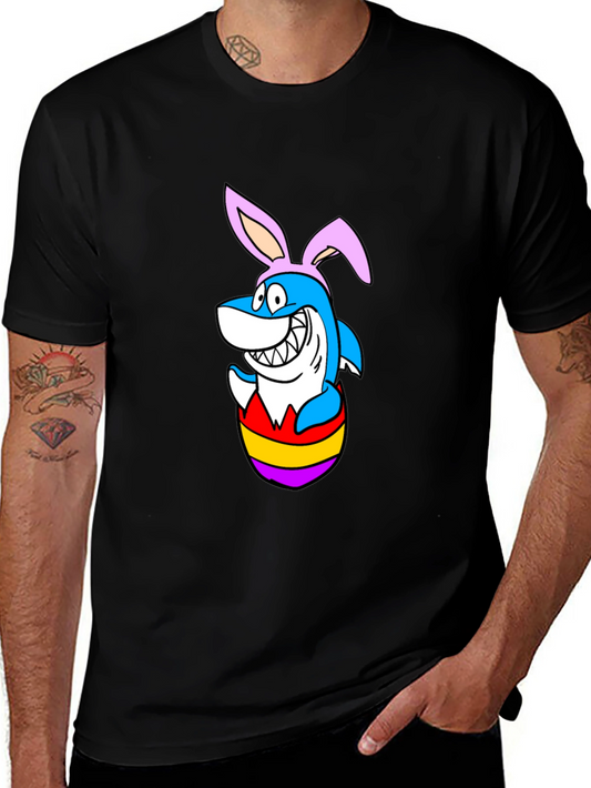 Easter Shark T-Shirt - Bunny Ears Cartoon
