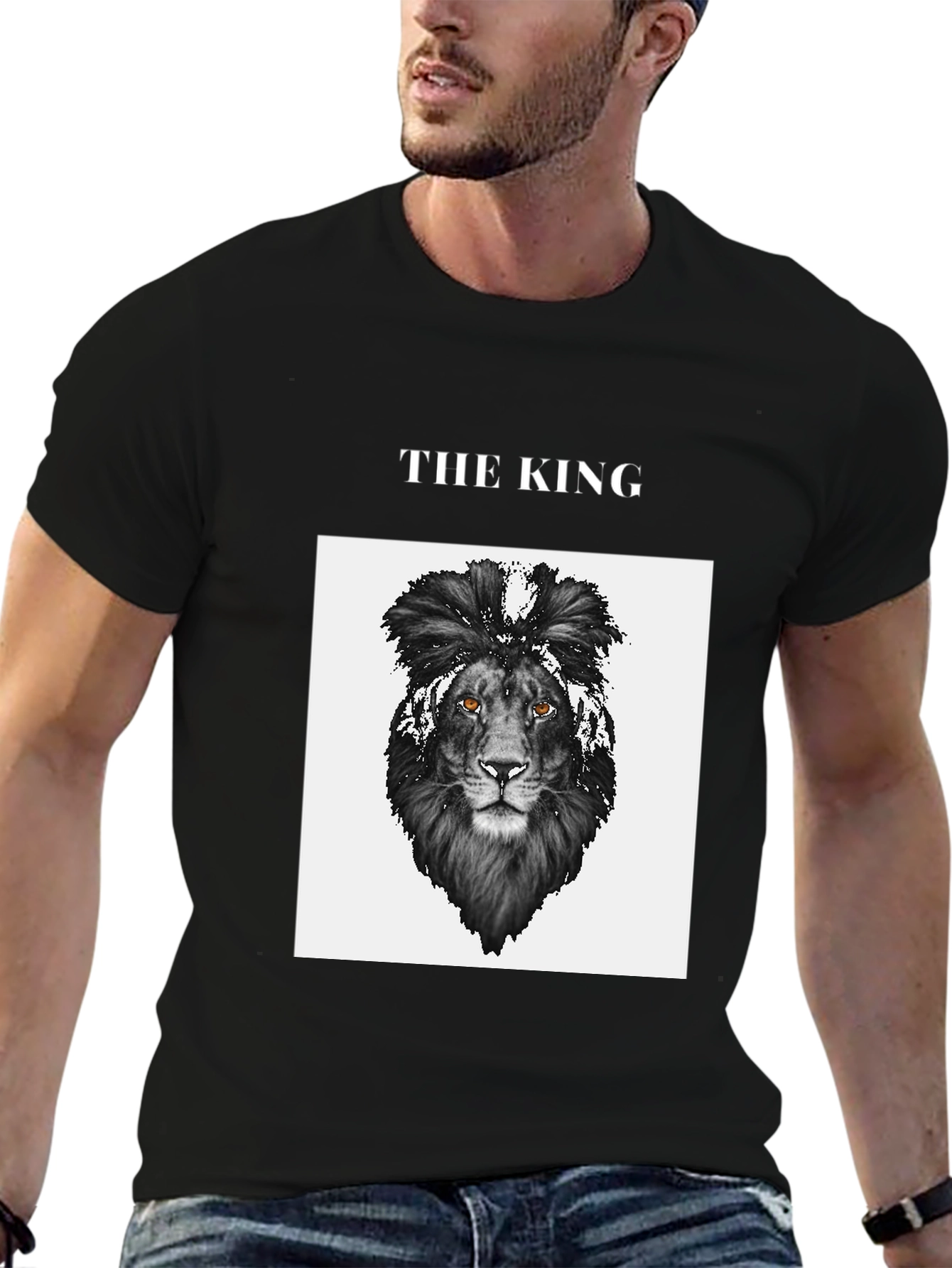 The King Lion Graphic Tee - Black