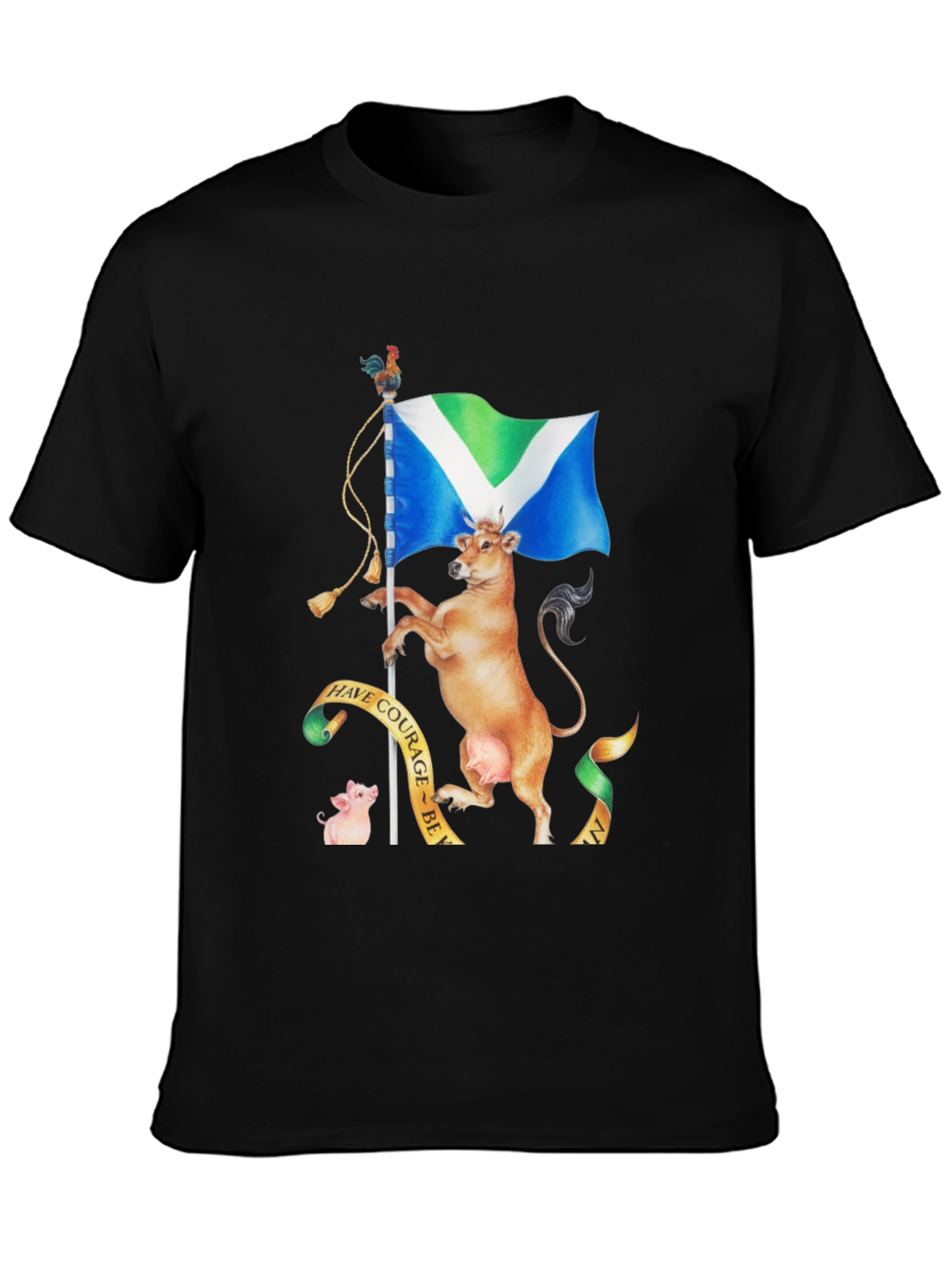 Vegan Animal Rights Graphic T-Shirt - Black