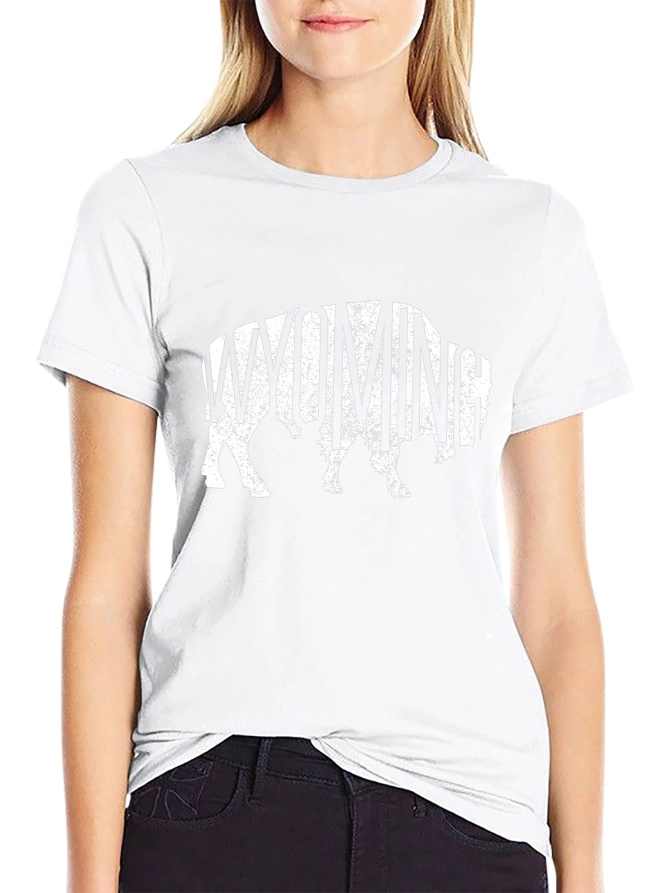 Wyoming Buffalo Graphic Tee - Black