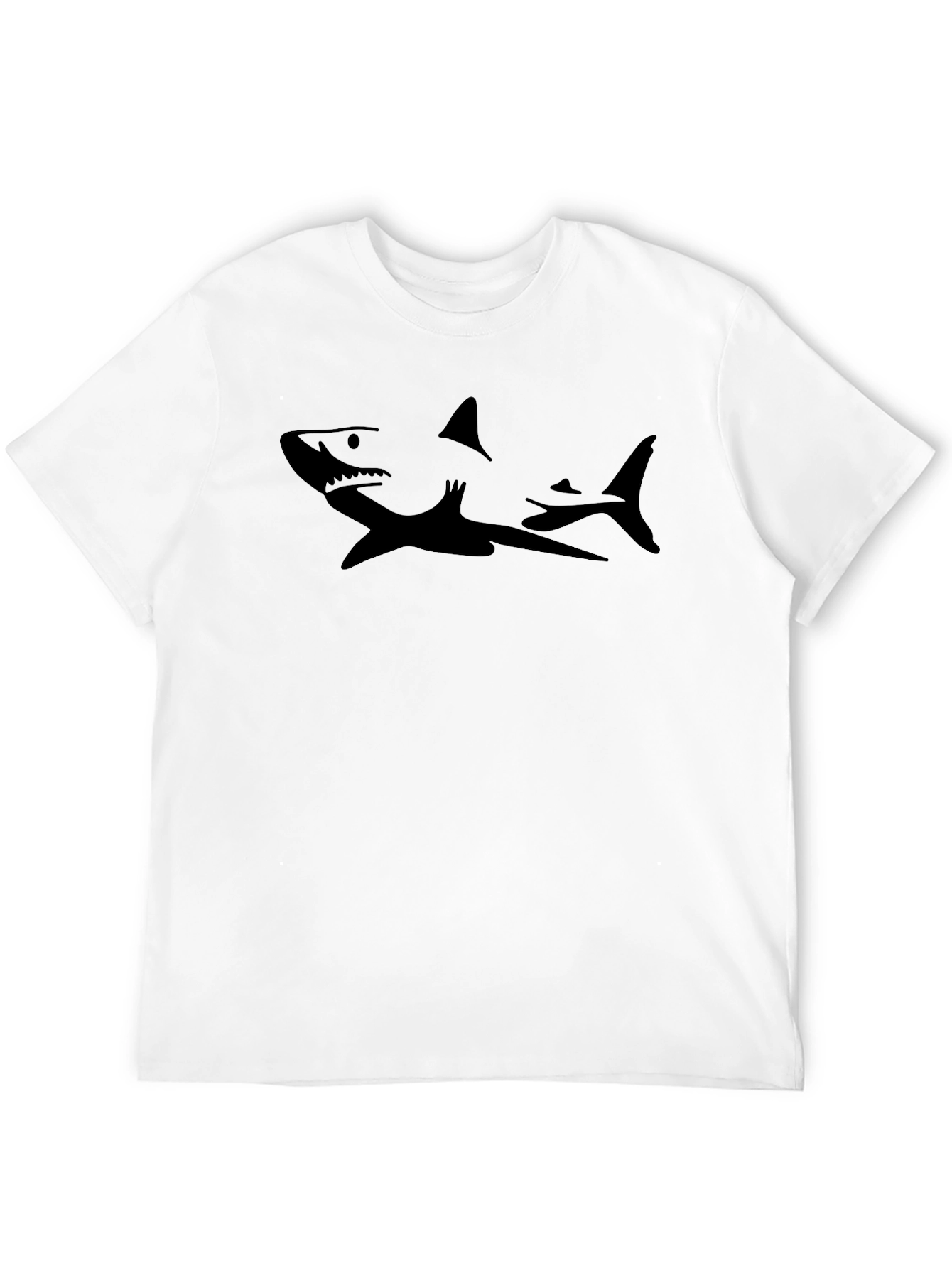 Shark Silhouette Black Tee
