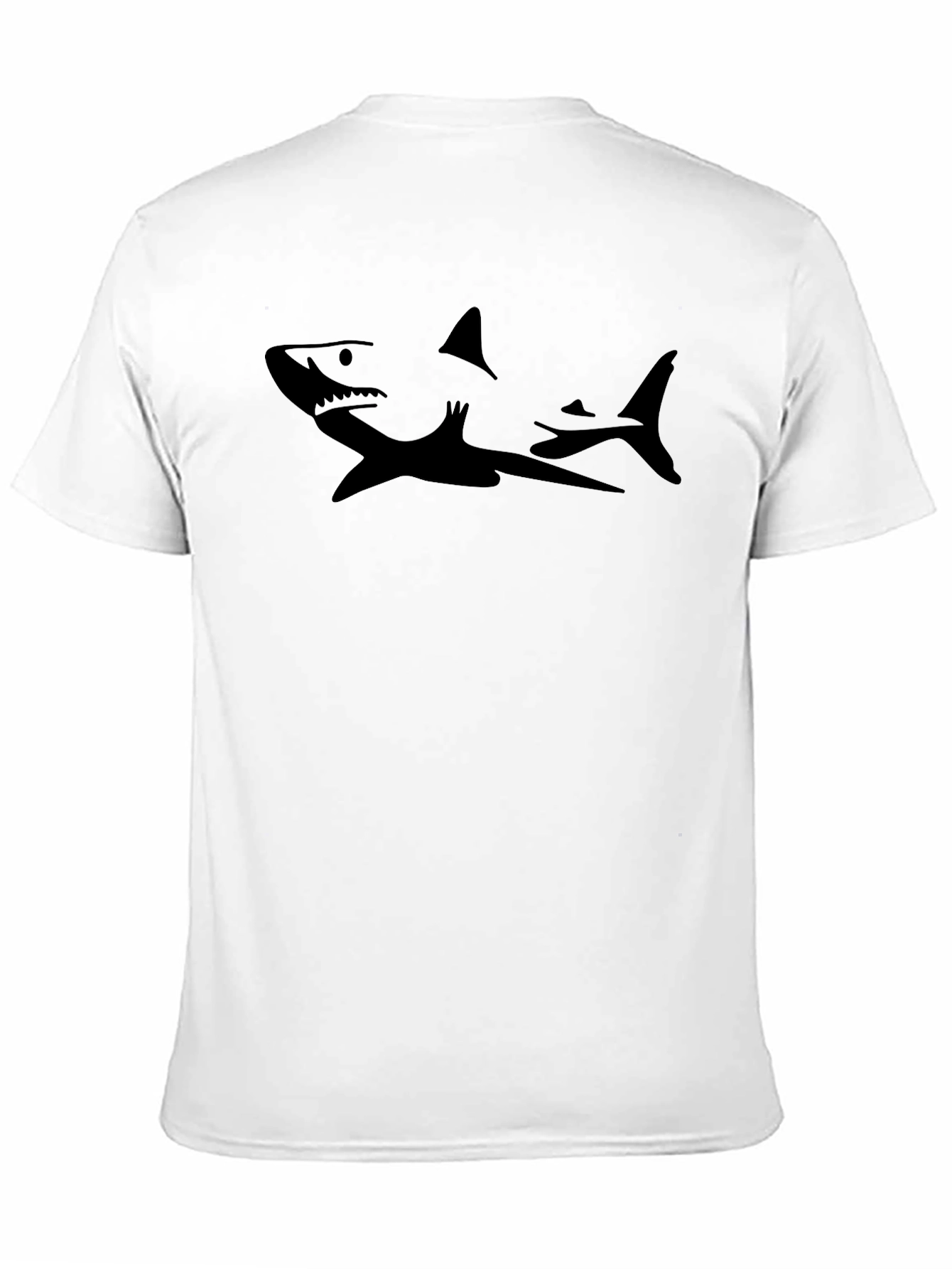 Shark Silhouette Black Tee