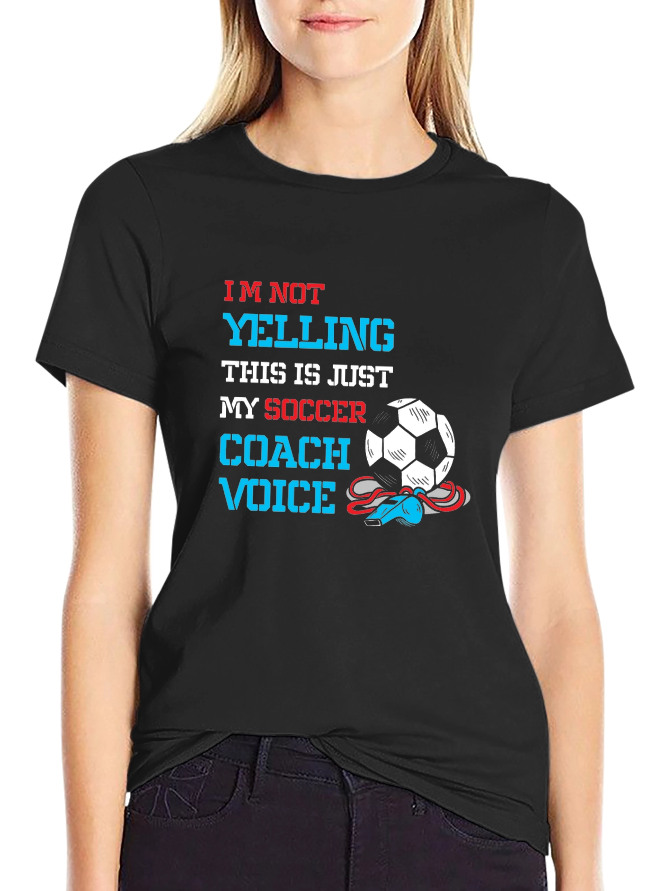 Soccer Coach Voice T-Shirt - Novelty Graphic Tee
