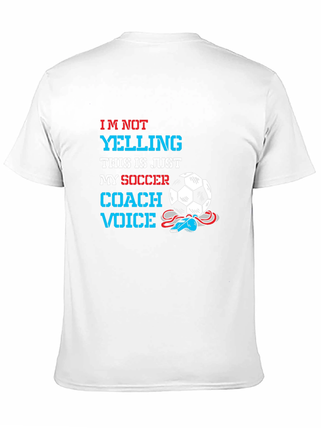 Soccer Coach Voice T-Shirt - Novelty Graphic Tee