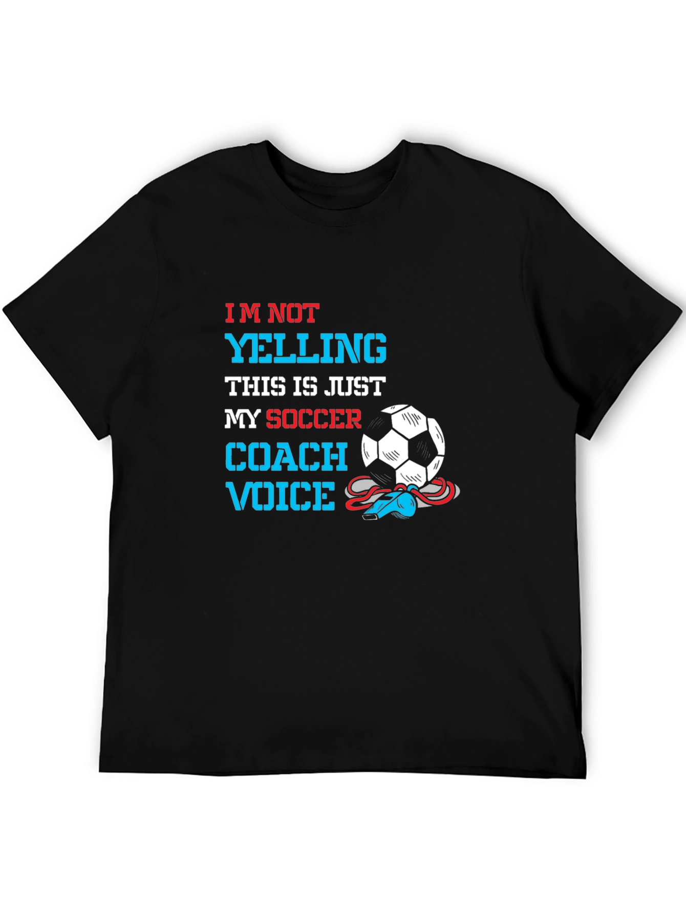 Soccer Coach Voice T-Shirt - Novelty Graphic Tee