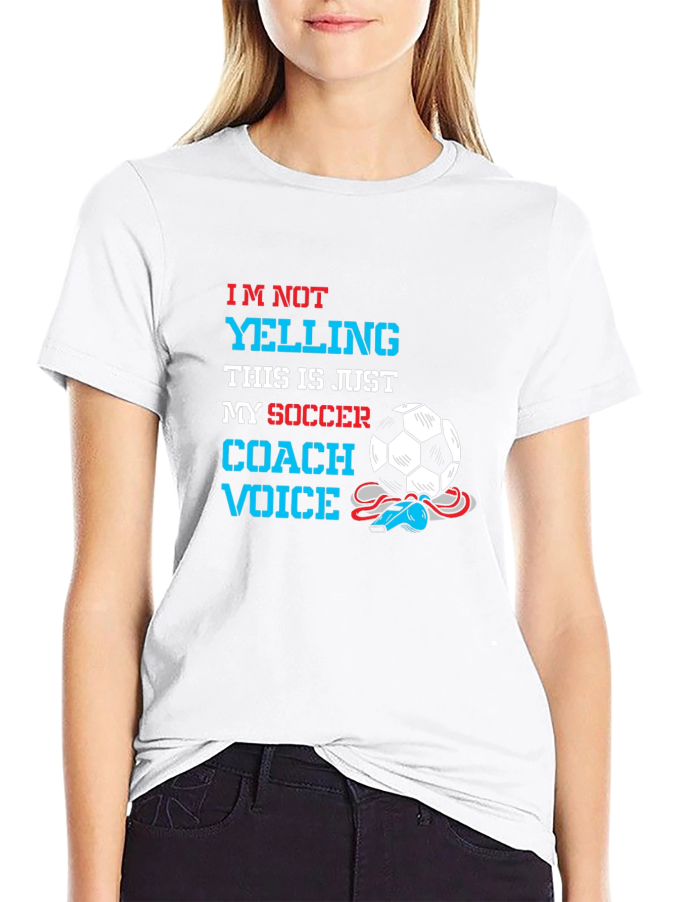 Soccer Coach Voice T-Shirt - Novelty Graphic Tee
