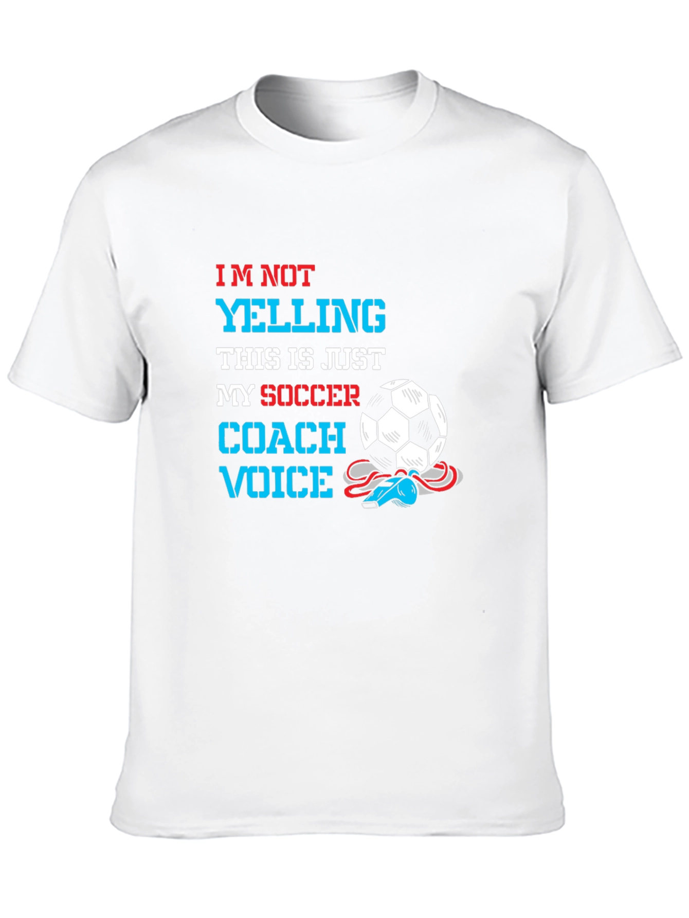 Soccer Coach Voice T-Shirt - Novelty Graphic Tee