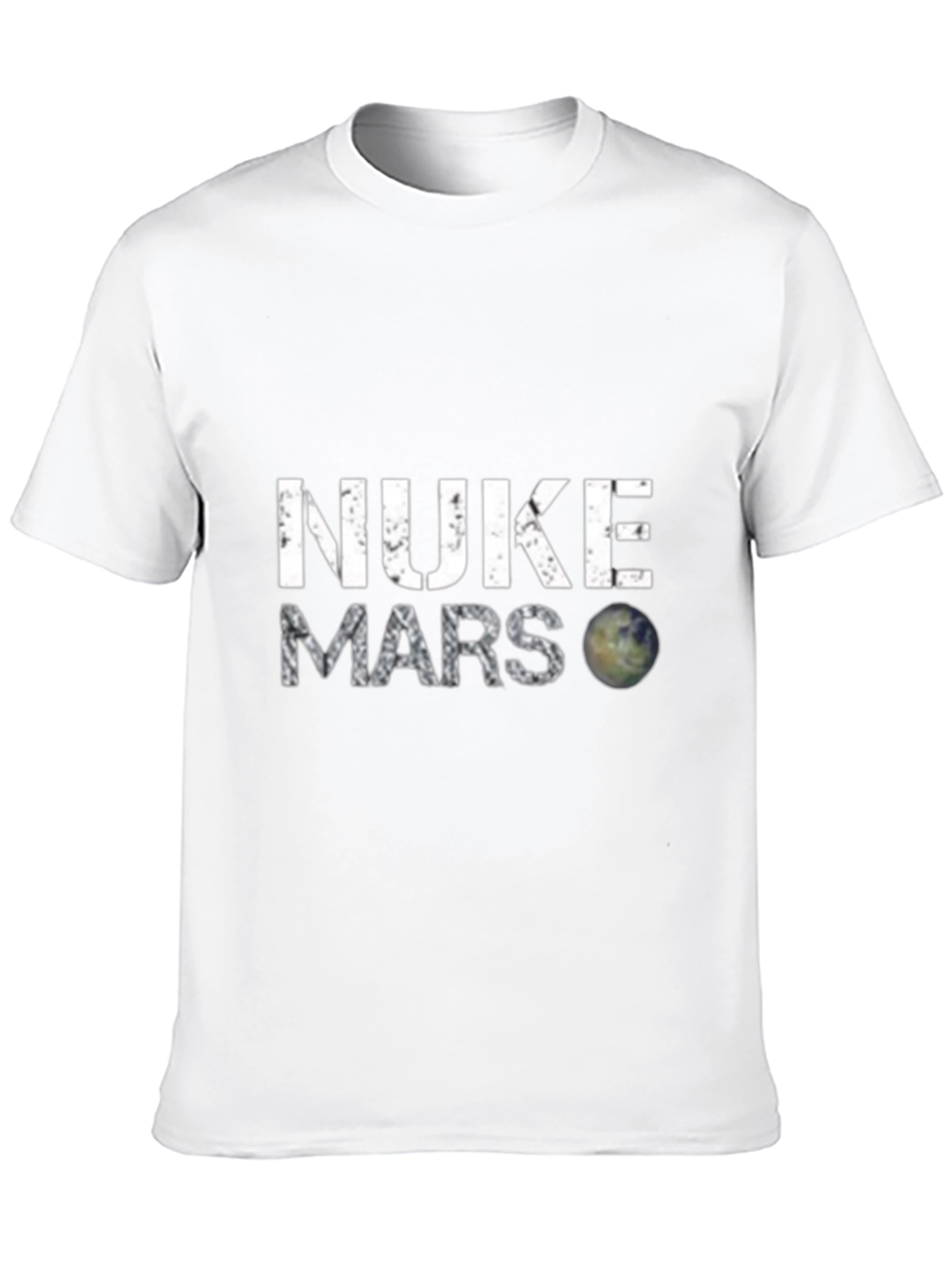 Nuke Mars Graphic T-Shirt - Novelty Space Tee