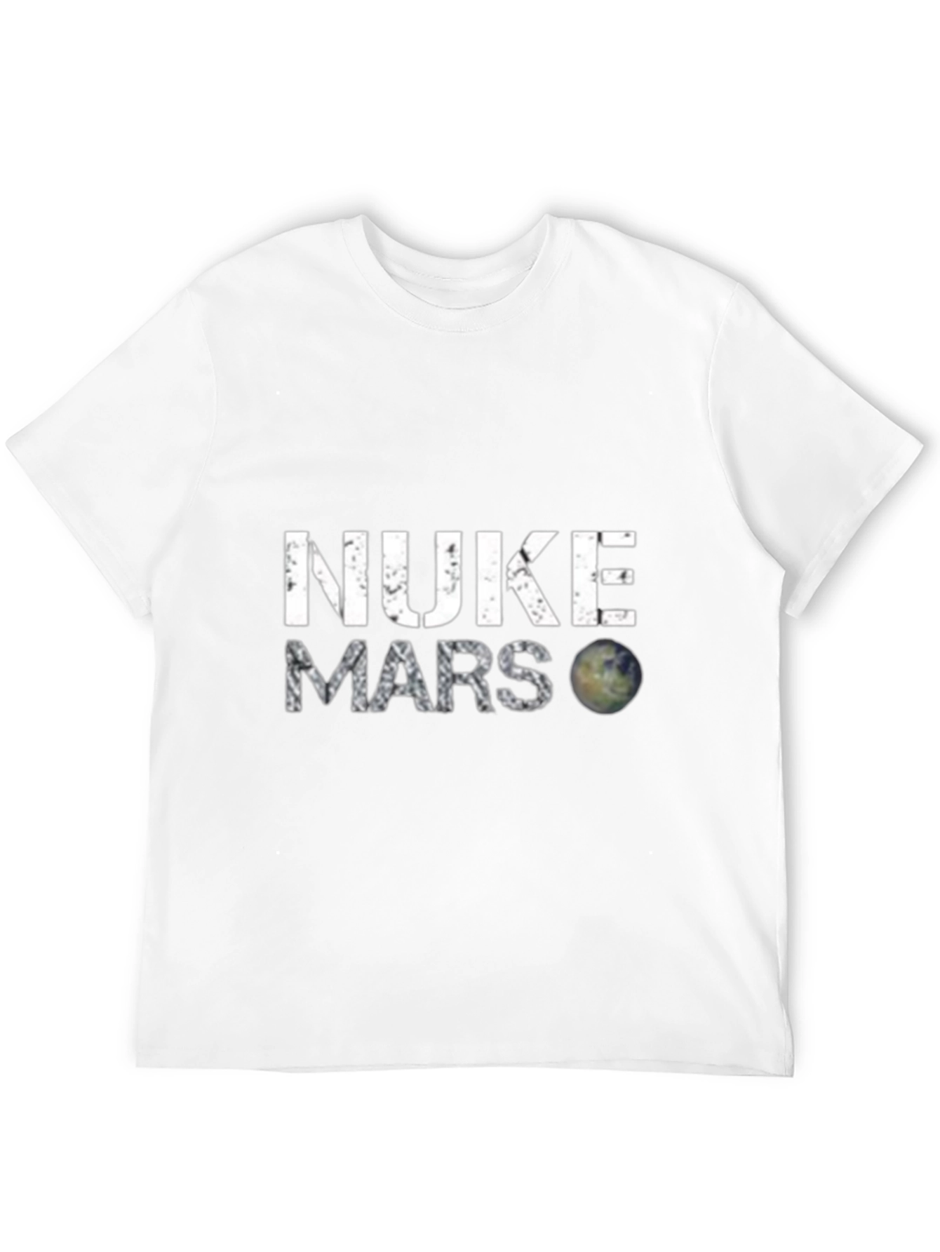 Nuke Mars Graphic T-Shirt - Novelty Space Tee