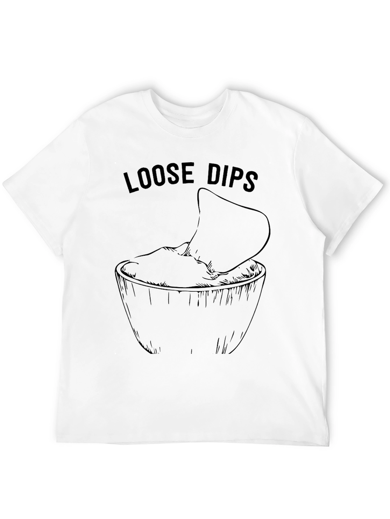 Loose Dips Graphic T-Shirt - Casual Style