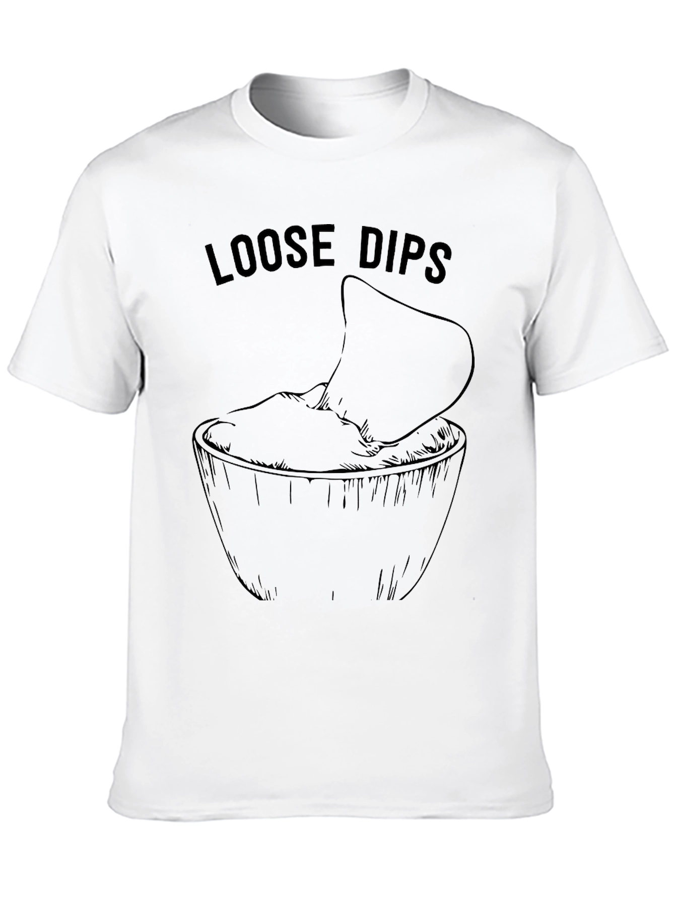 Loose Dips Graphic T-Shirt - Casual Style
