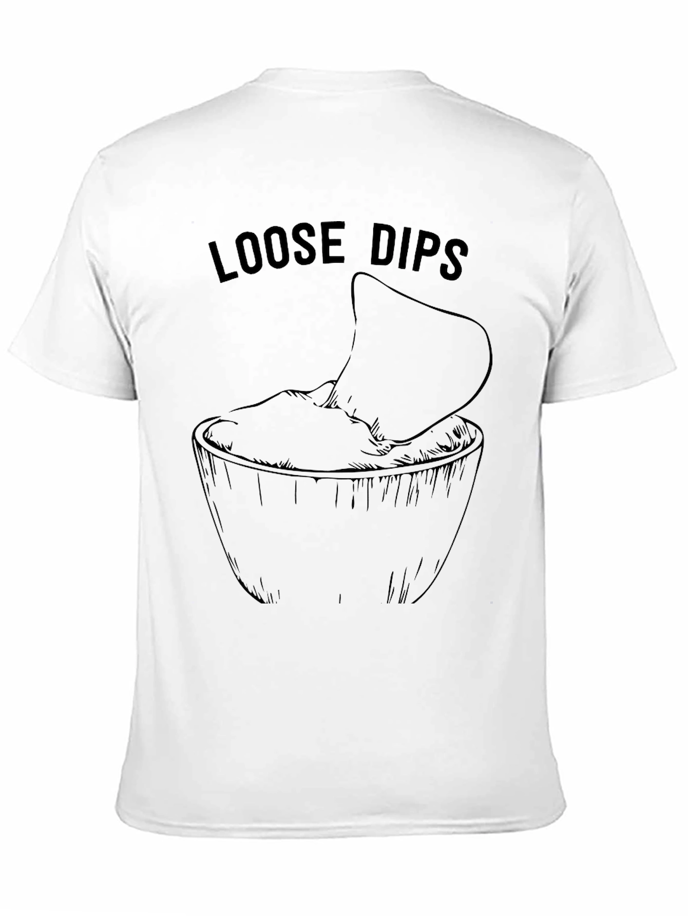 Loose Dips Graphic T-Shirt - Casual Style
