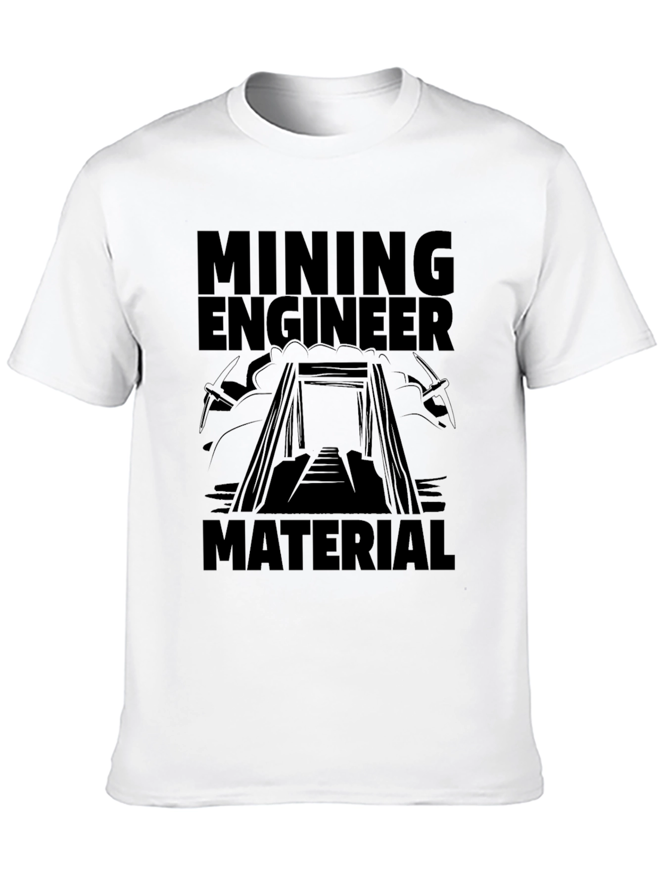 Mining Engineer Material Black T-Shirt