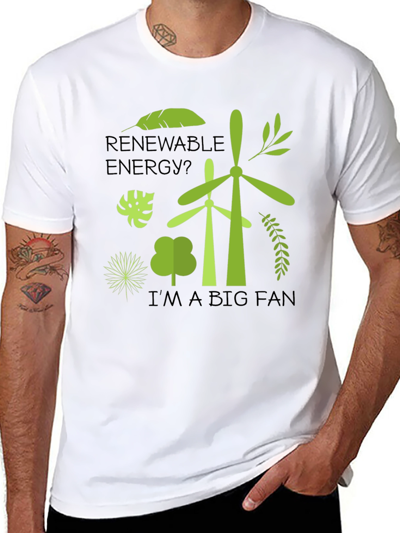 Renewable Energy Fan Graphic T-Shirt
