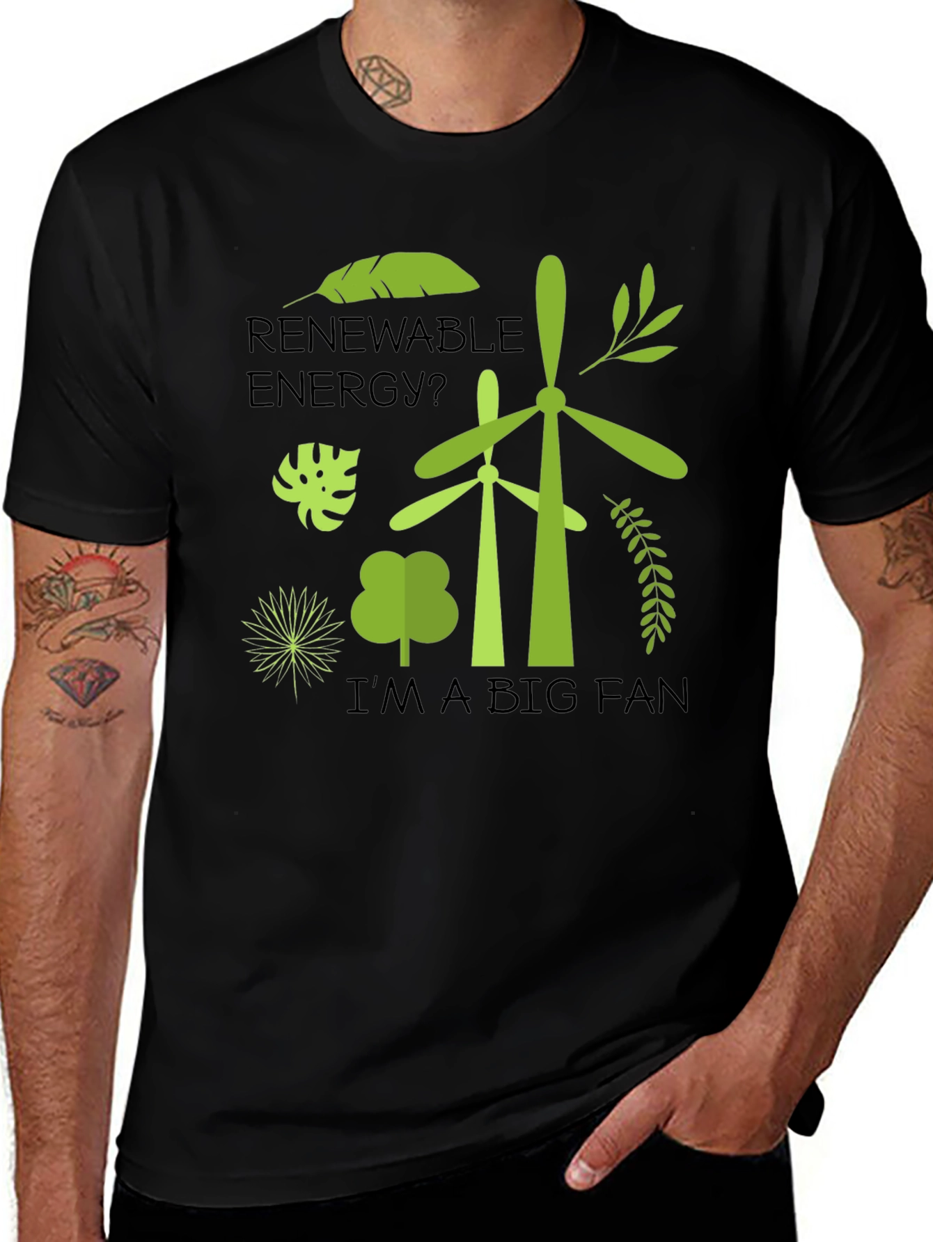 Renewable Energy Fan Graphic T-Shirt