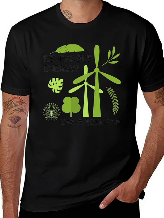 Renewable Energy Fan Graphic T-Shirt