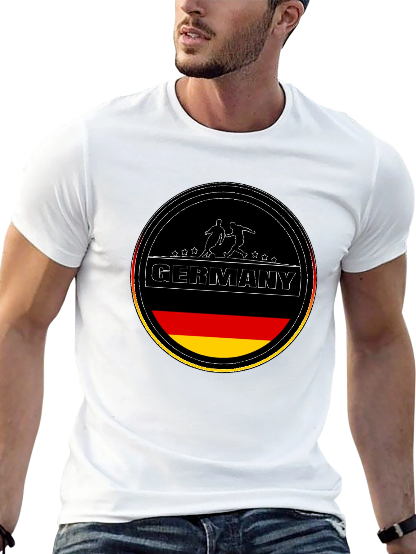 Germany Soccer T-Shirt - Black German Football Tee