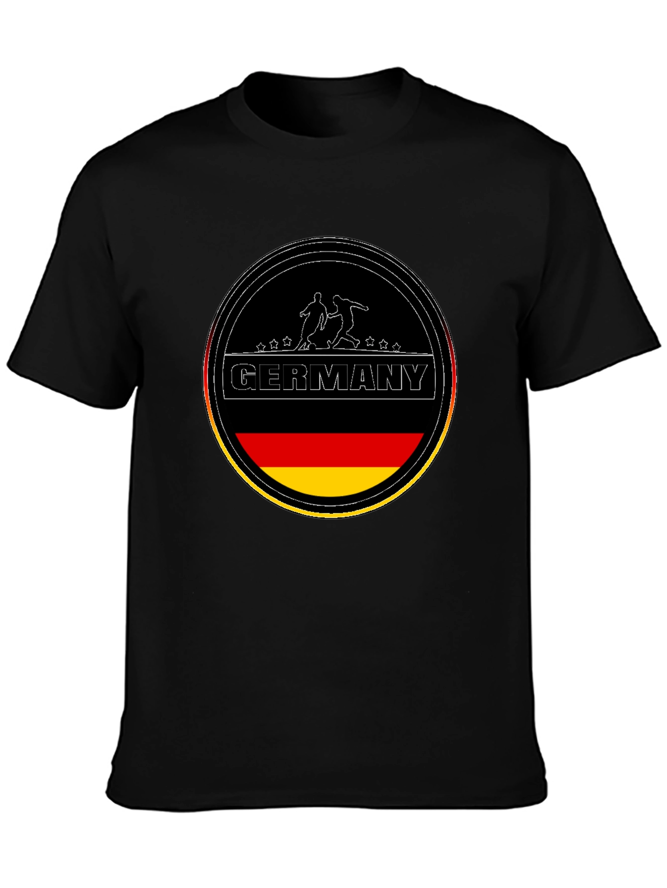 Germany Soccer T-Shirt - Black German Football Tee