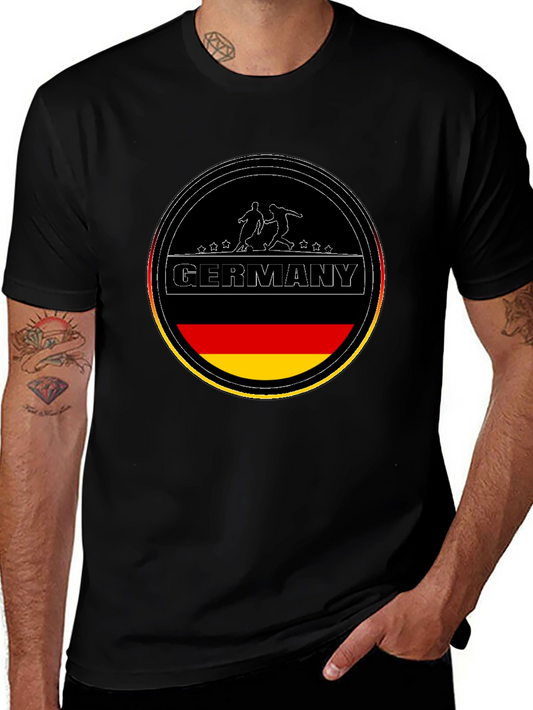 Germany Soccer T-Shirt - Black German Football Tee