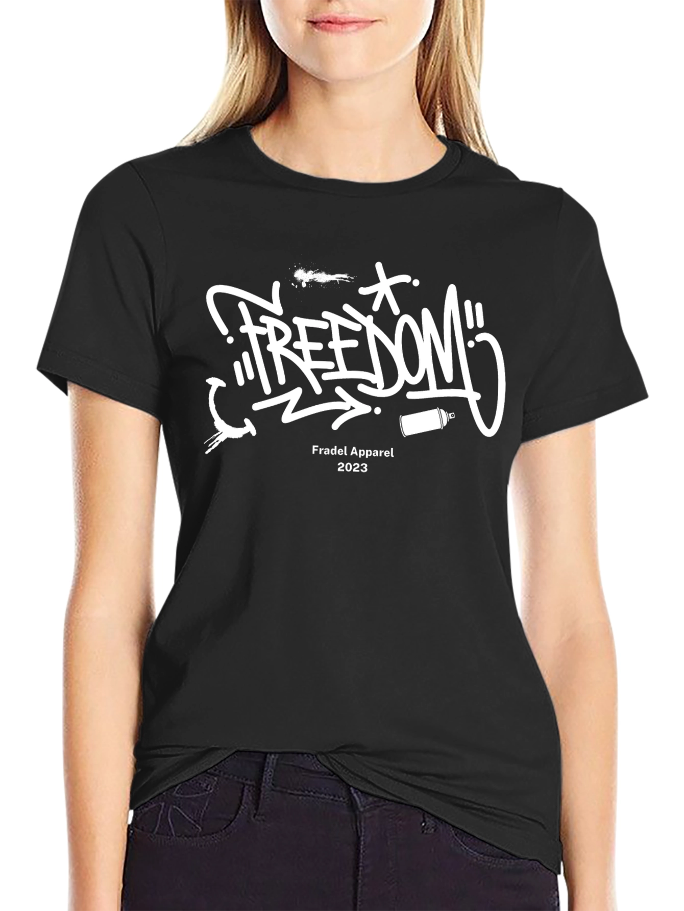 Freedom Graffiti Graphic T-Shirt - Fradel Apparel