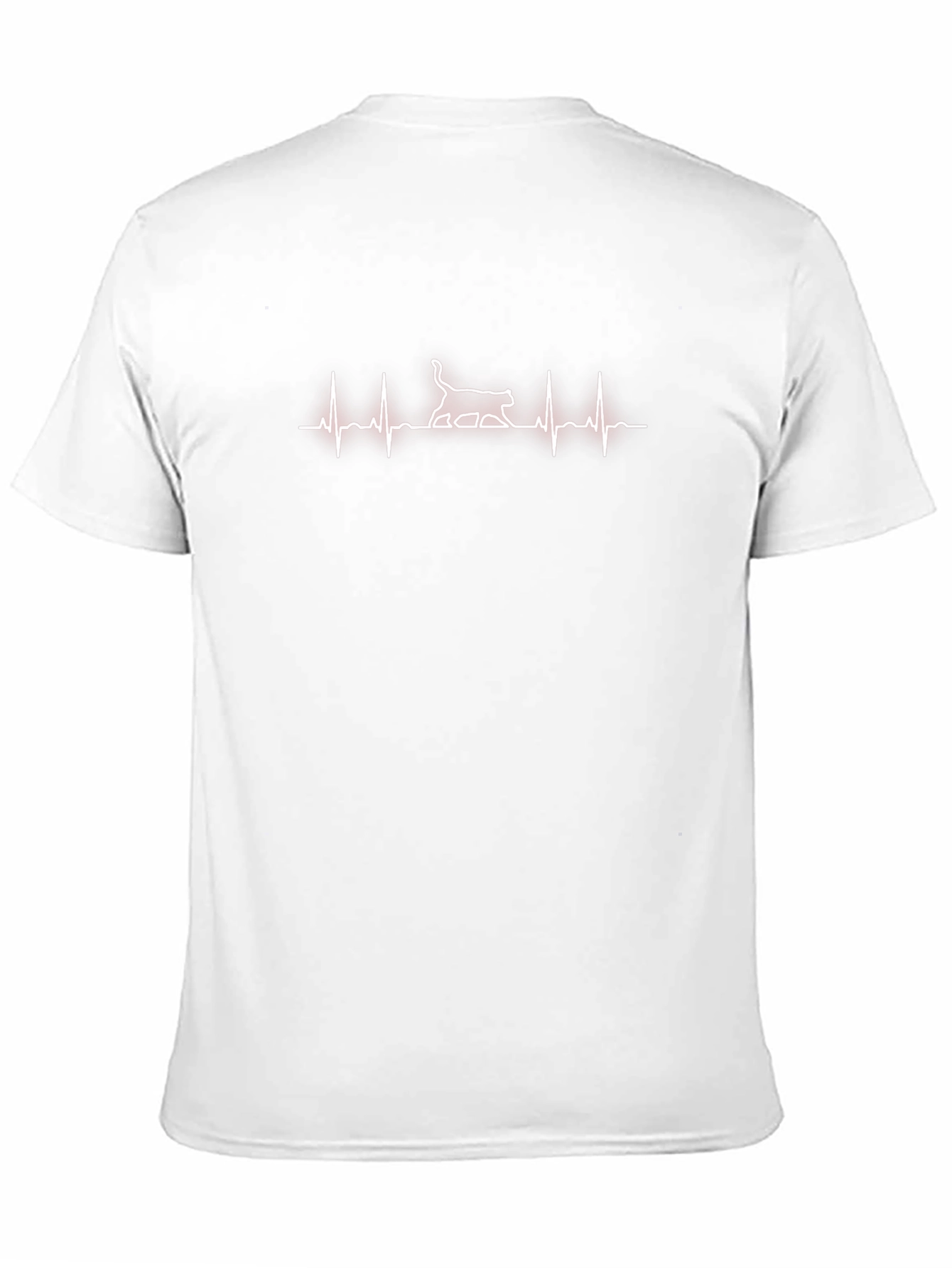 Cat Heartbeat T-Shirt - Stylish Graphic Tee