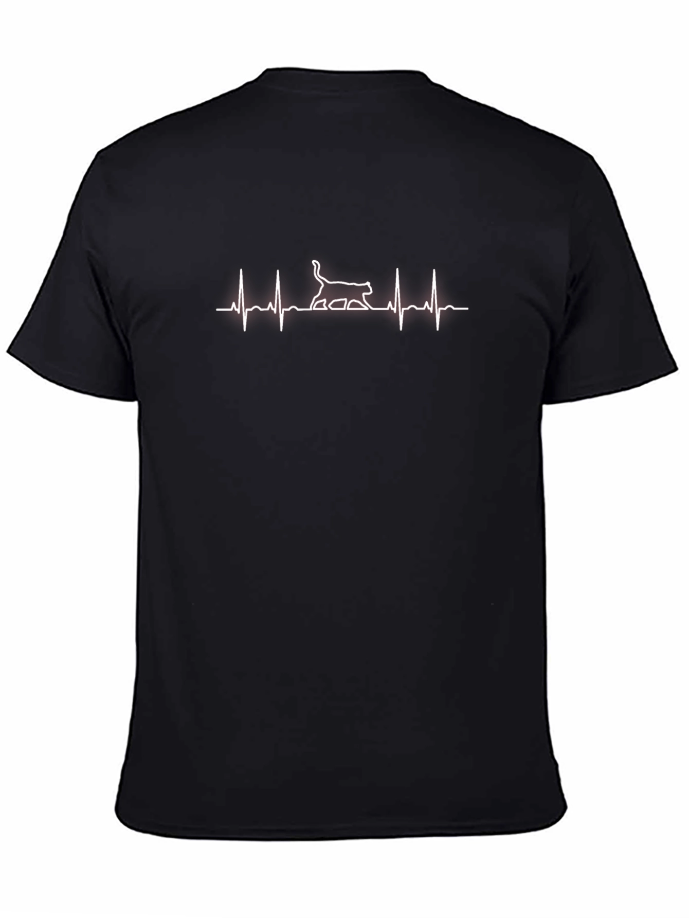 Cat Heartbeat T-Shirt - Stylish Graphic Tee