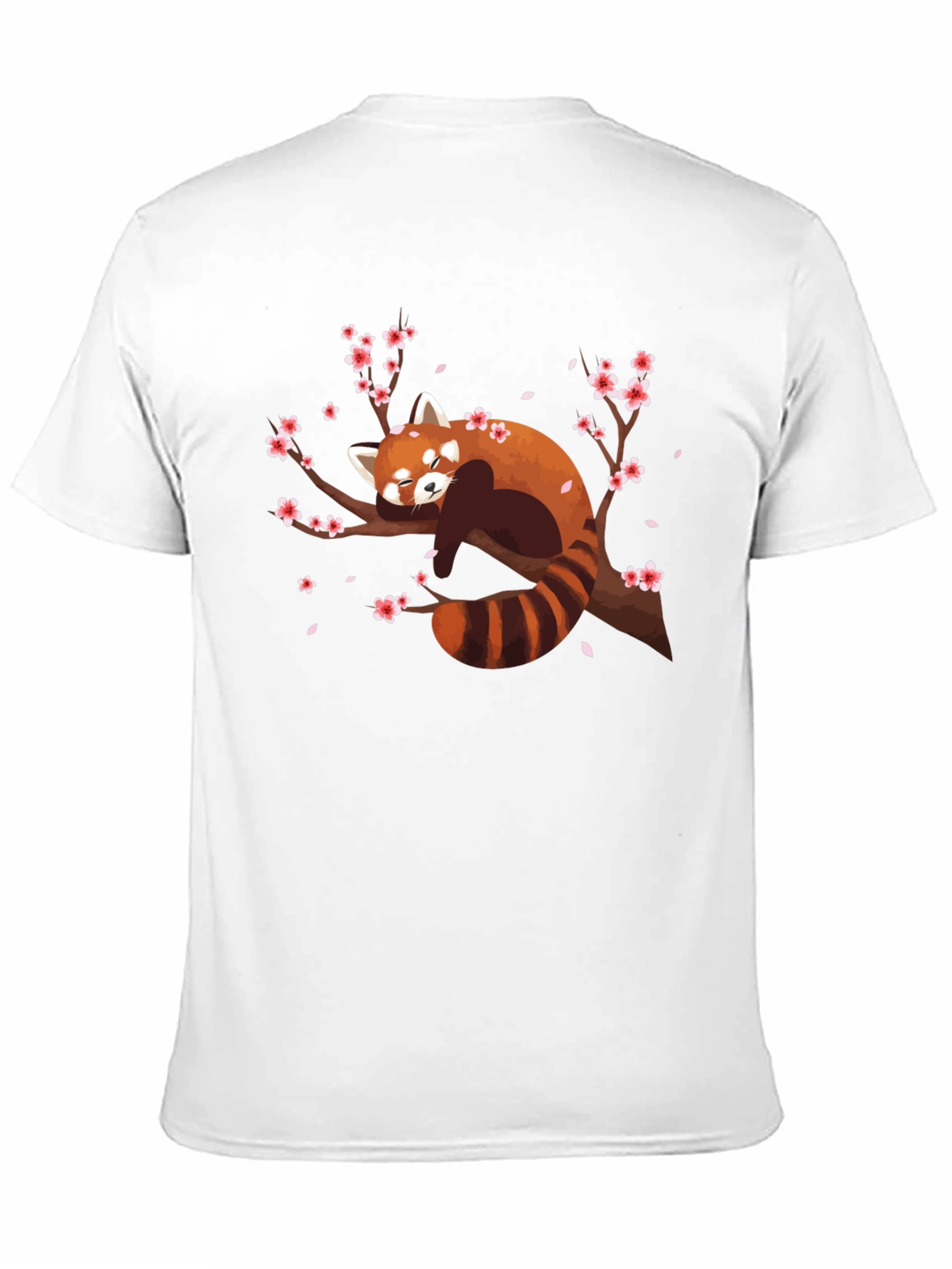 Red Panda on Branch Graphic T-Shirt