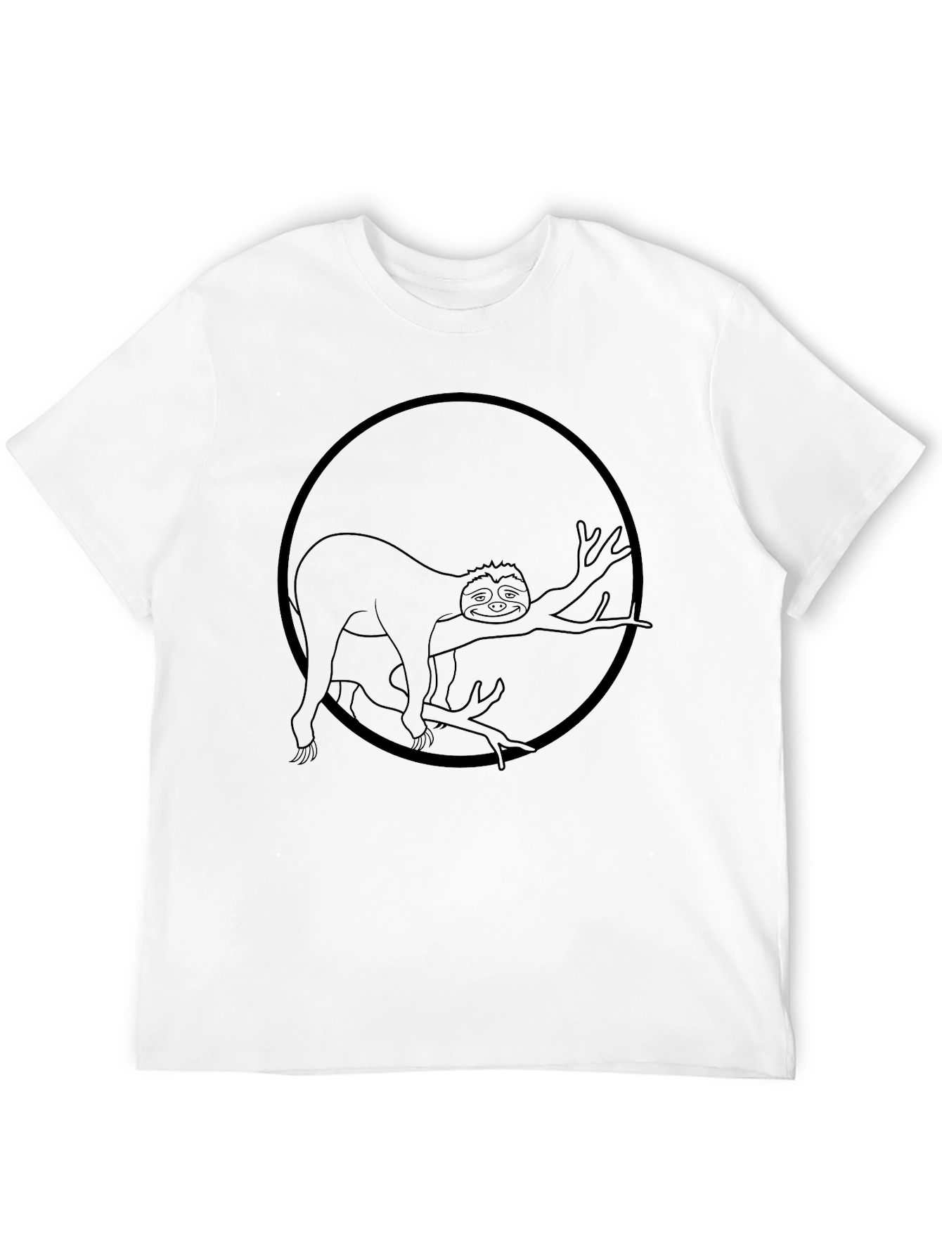 Sloth Graphic Tee - Relaxed Style