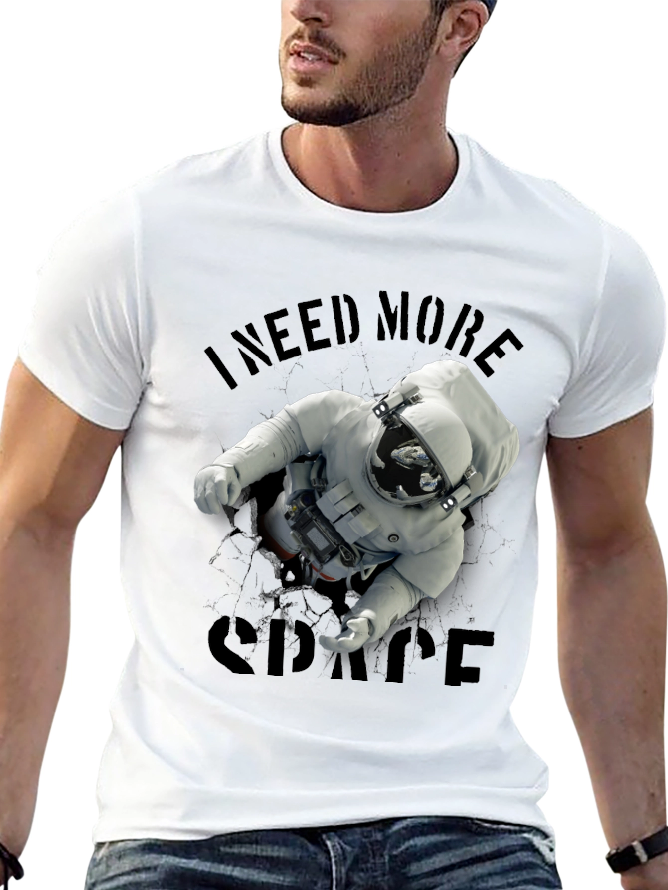 I Need More Space T-Shirt Astronaut Graphic Tee