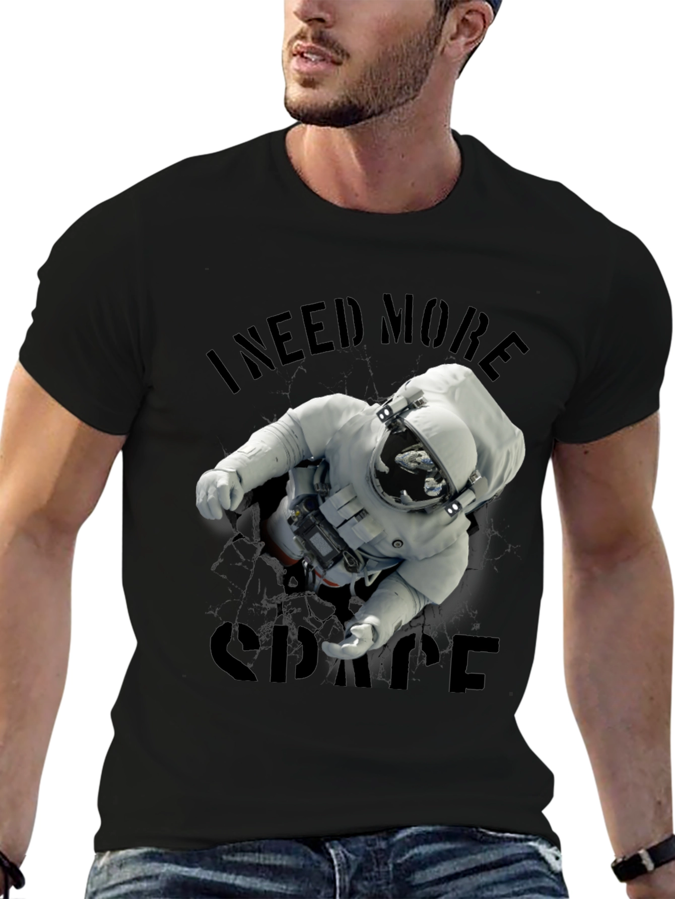 I Need More Space T-Shirt Astronaut Graphic Tee