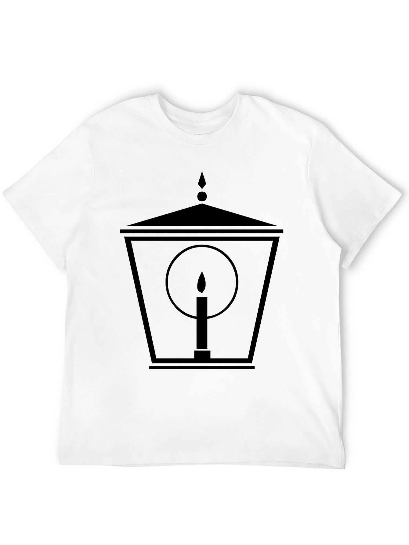 Lantern Candle Graphic Tee - Black