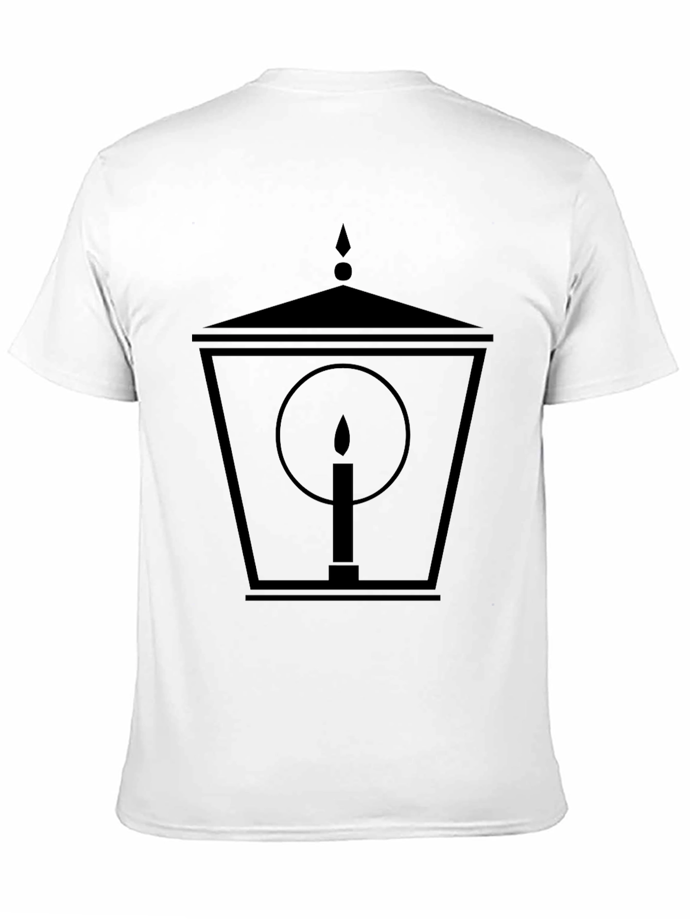 Lantern Candle Graphic Tee - Black